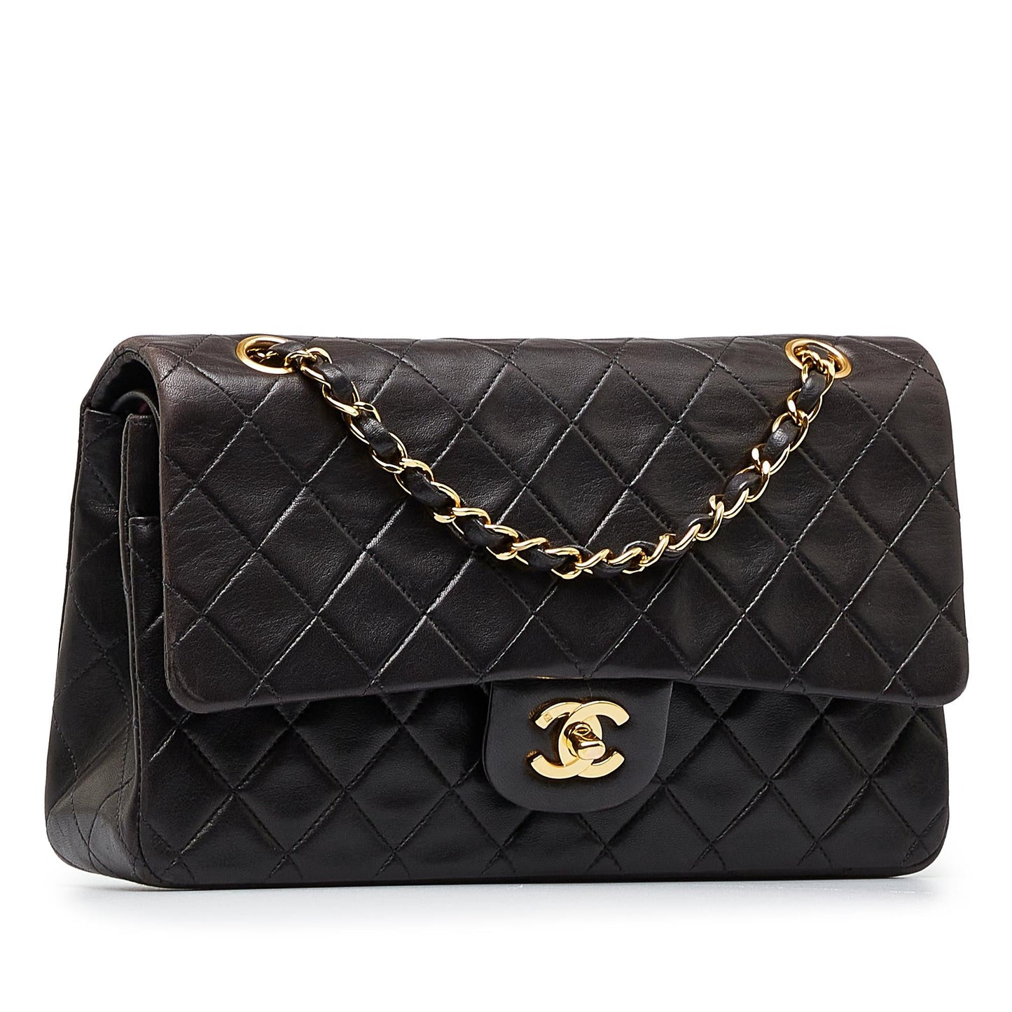 Chanel Medium Classic Lambskin Double Flap (SHG-hLYG9a)