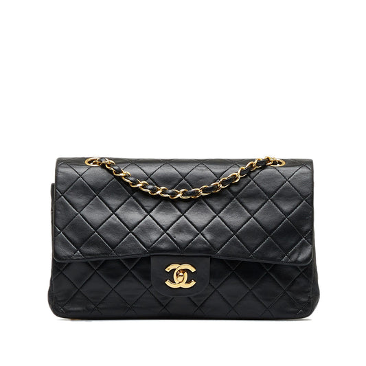 Chanel Medium Classic Lambskin Double Flap (SHG-MLhL0Y)