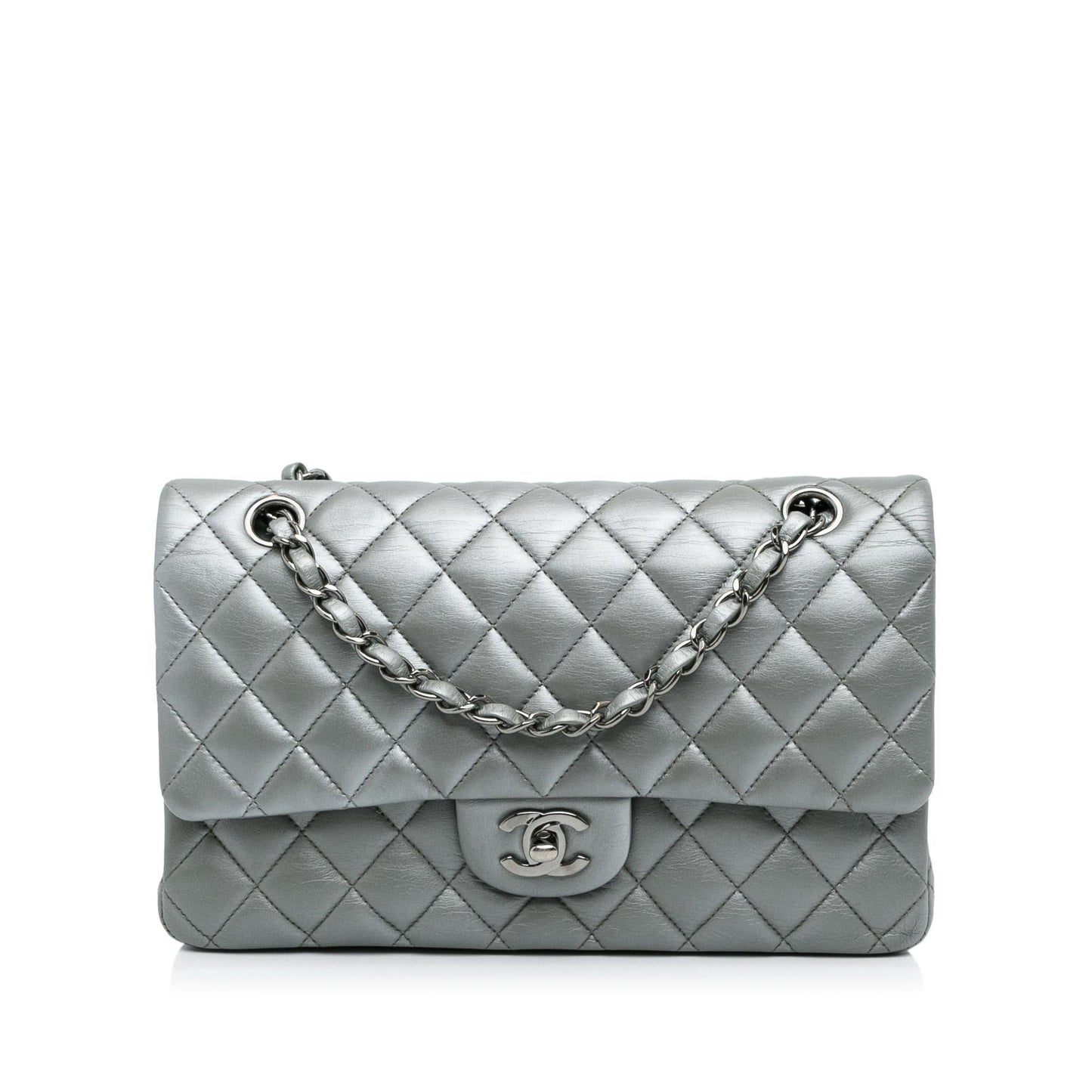 Chanel Medium Classic Lambskin Double Flap (SHG-W9RPF1)