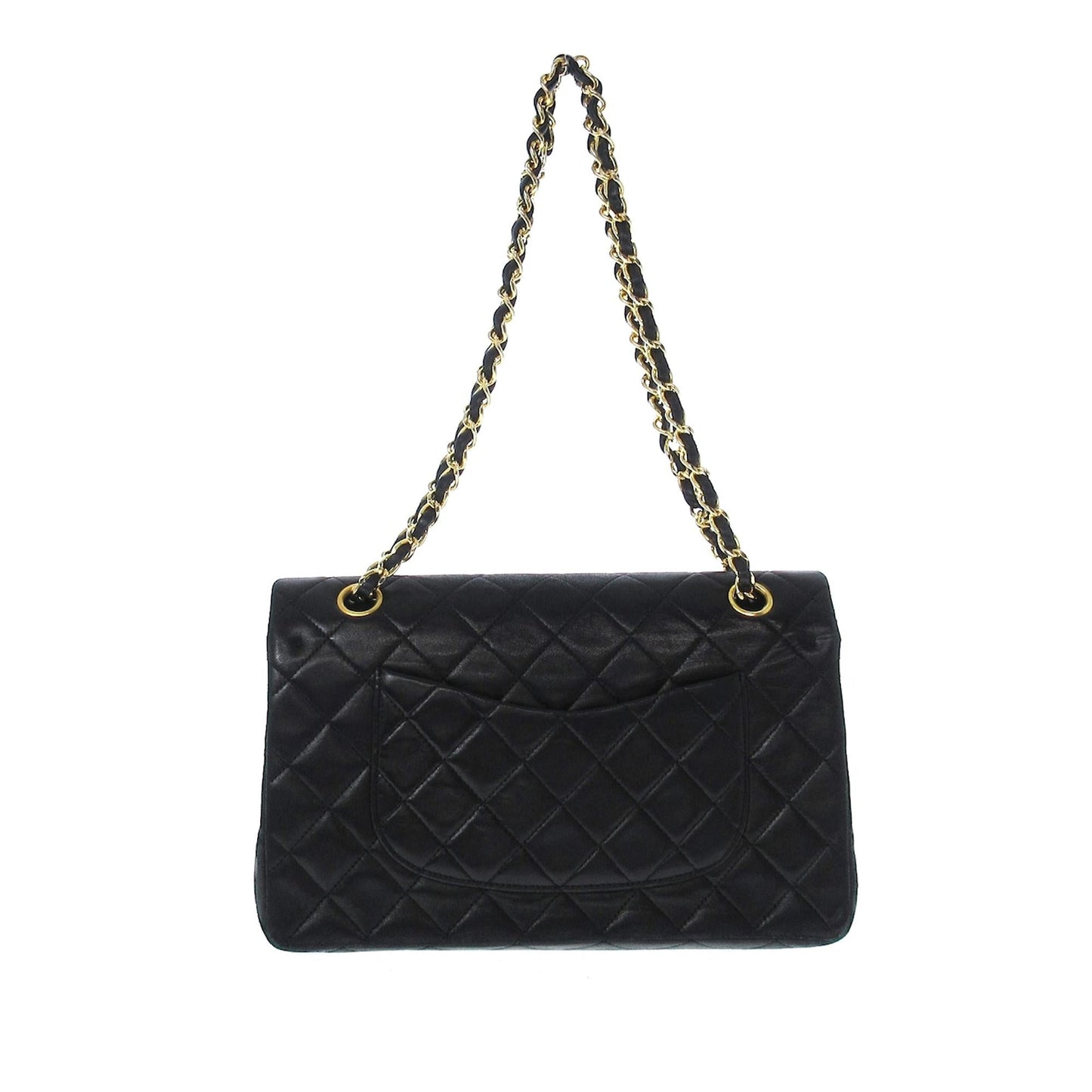 Chanel Medium Classic Lambskin Double Flap (SHG-gzRfsV)