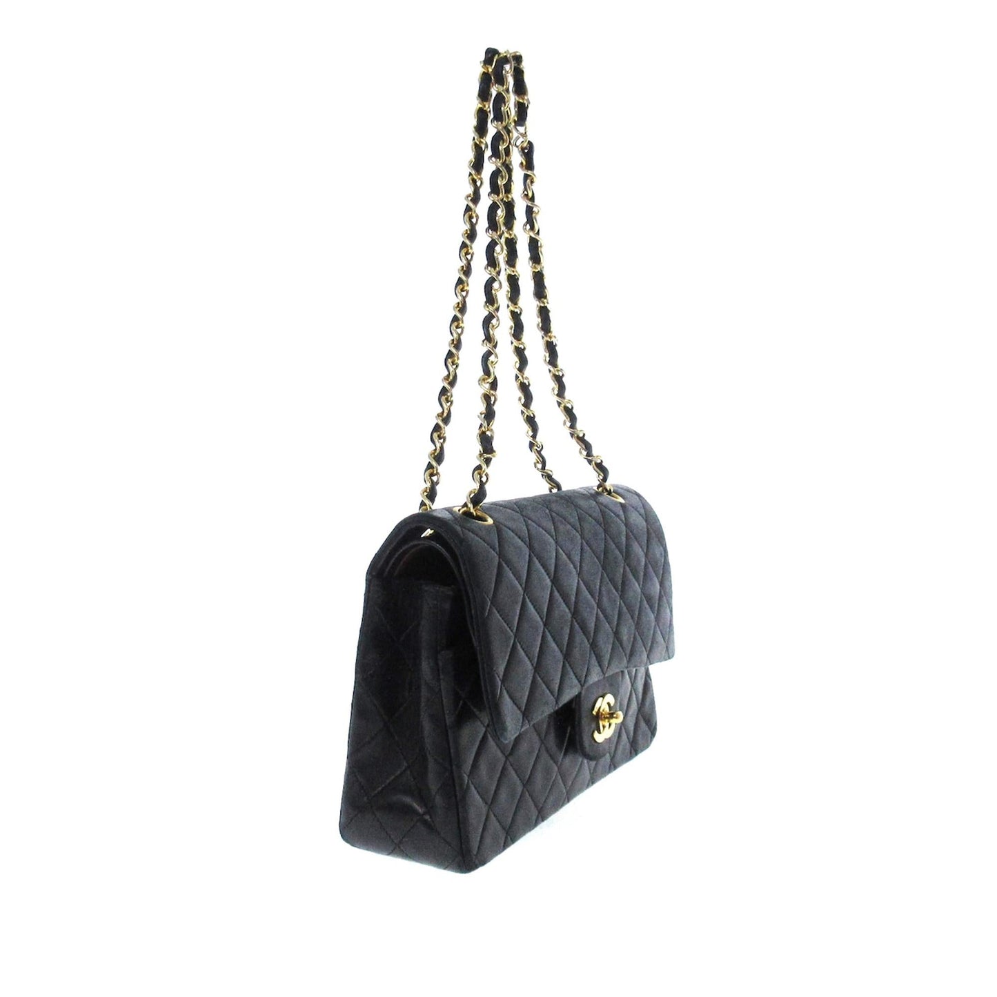 Chanel Medium Classic Lambskin Double Flap (SHG-gzRfsV)