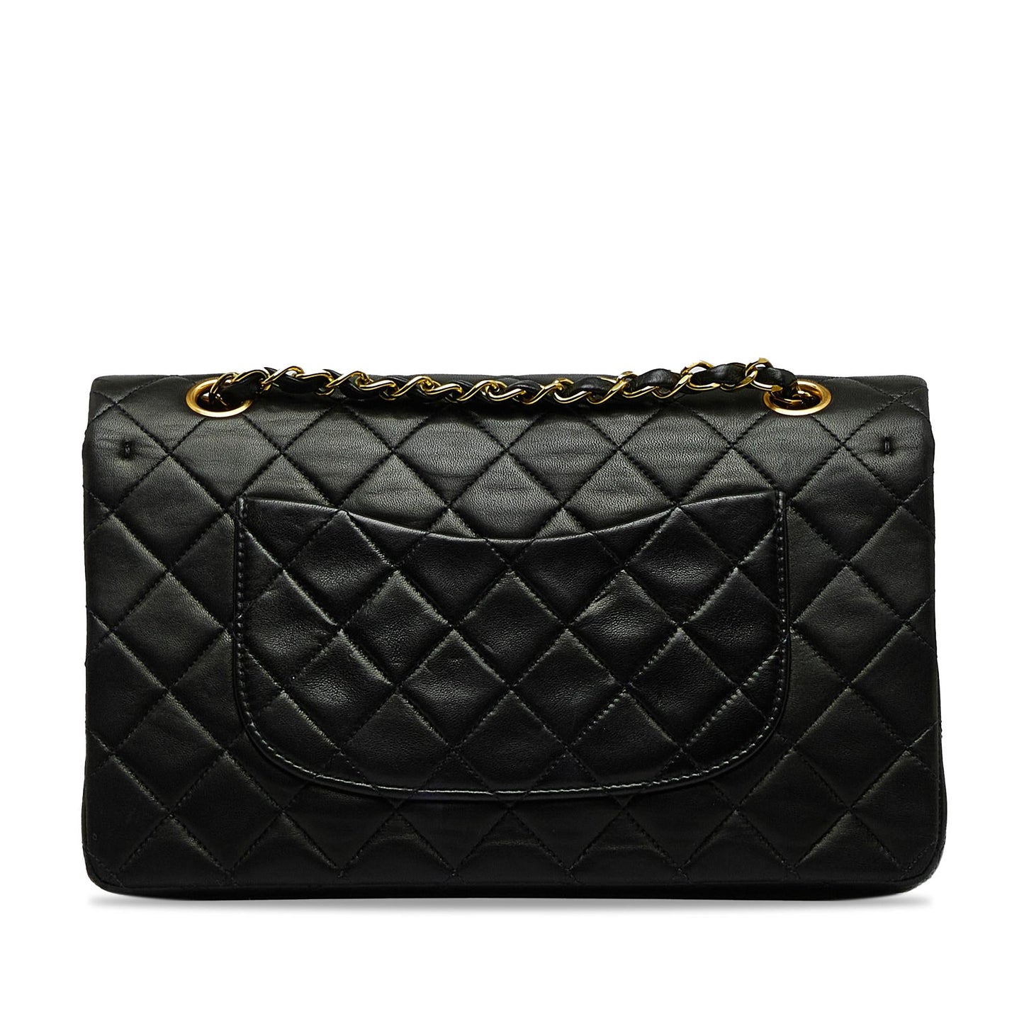 Chanel Medium Classic Lambskin Double Flap (SHG-veZ7dq)