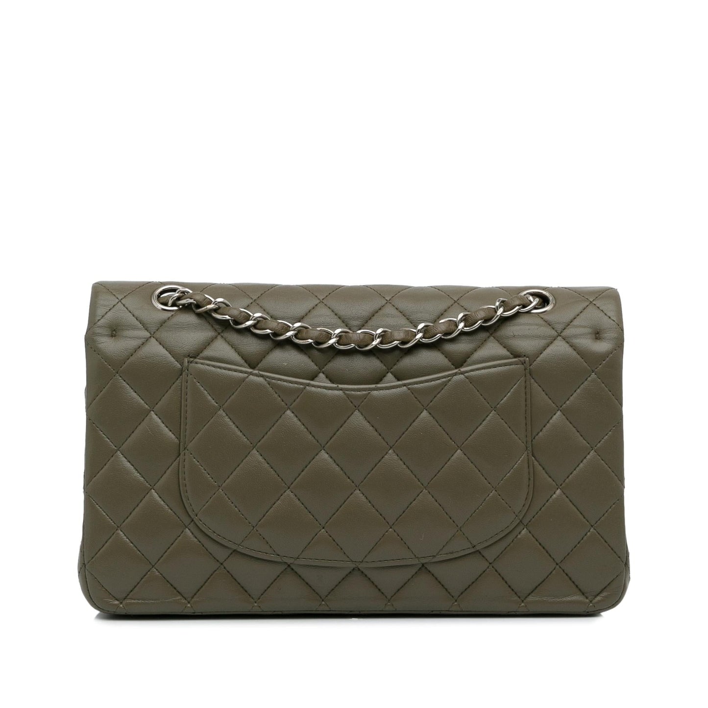 Chanel Medium Classic Lambskin Double Flap (SHG-KVpWQO)