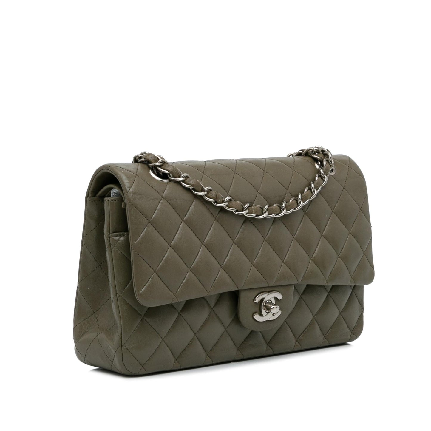 Chanel Medium Classic Lambskin Double Flap (SHG-KVpWQO)