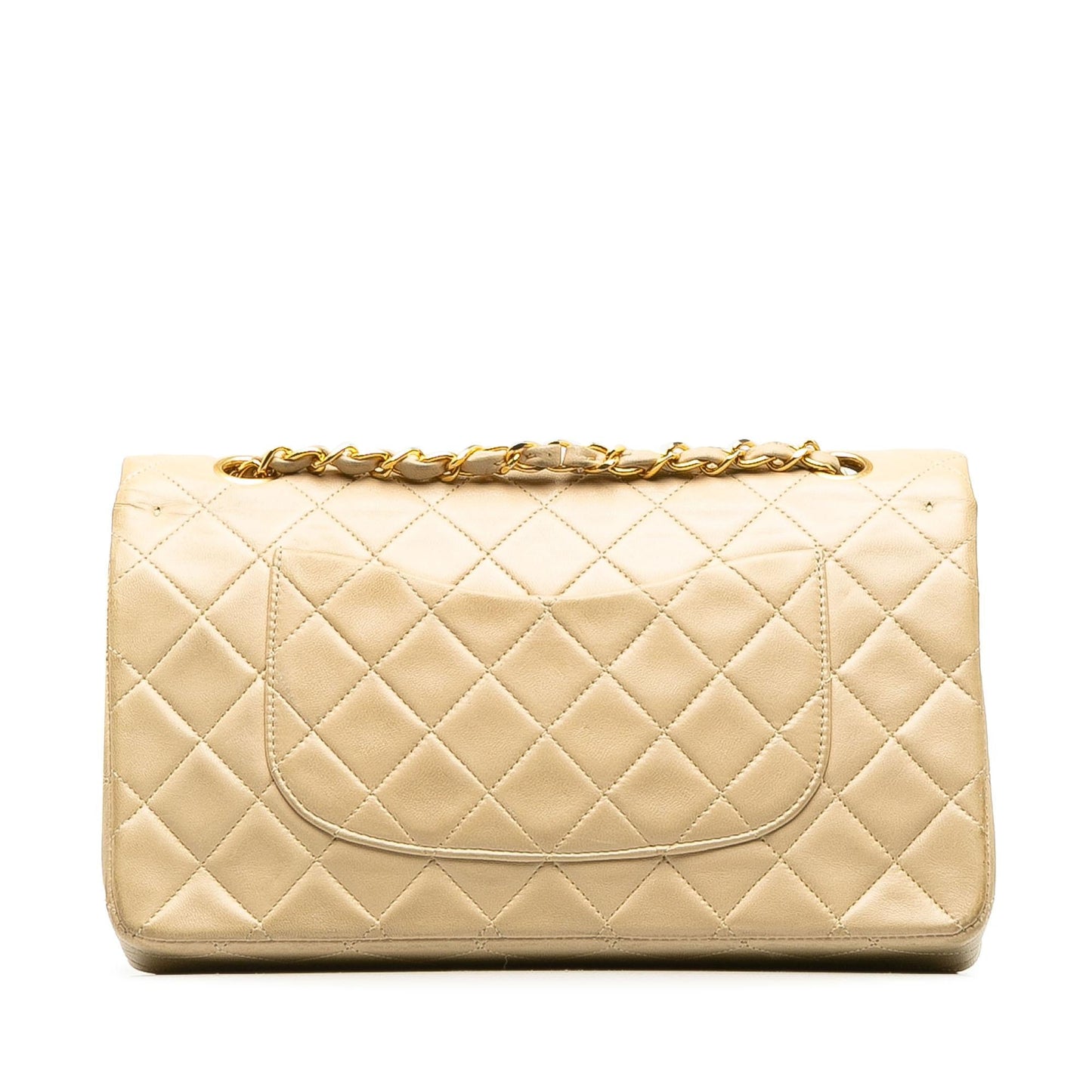 Chanel Medium Classic Lambskin Double Flap (SHG-Kr2lcw)