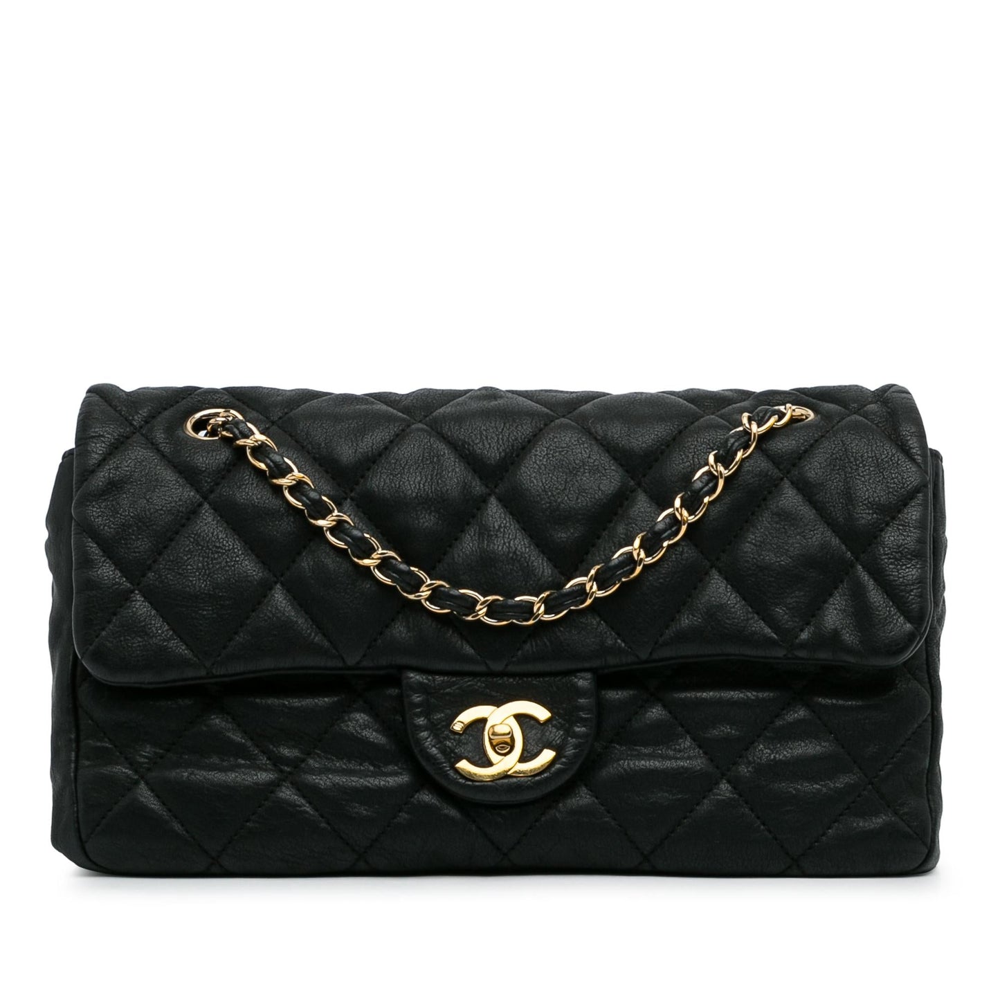Chanel Medium Classic Lambskin Single Flap (SHG-OBN1xh)