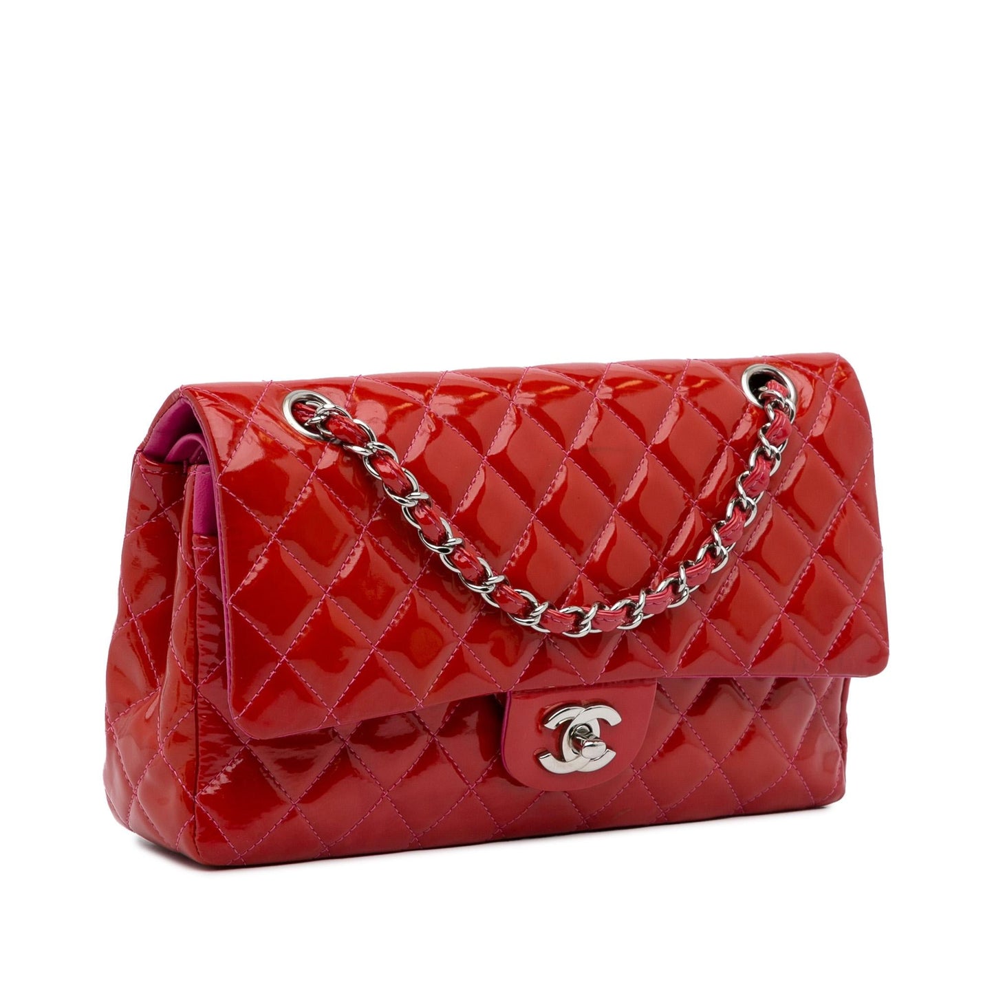 Chanel Medium Classic Patent Double Flap (SHG-nvPWph)