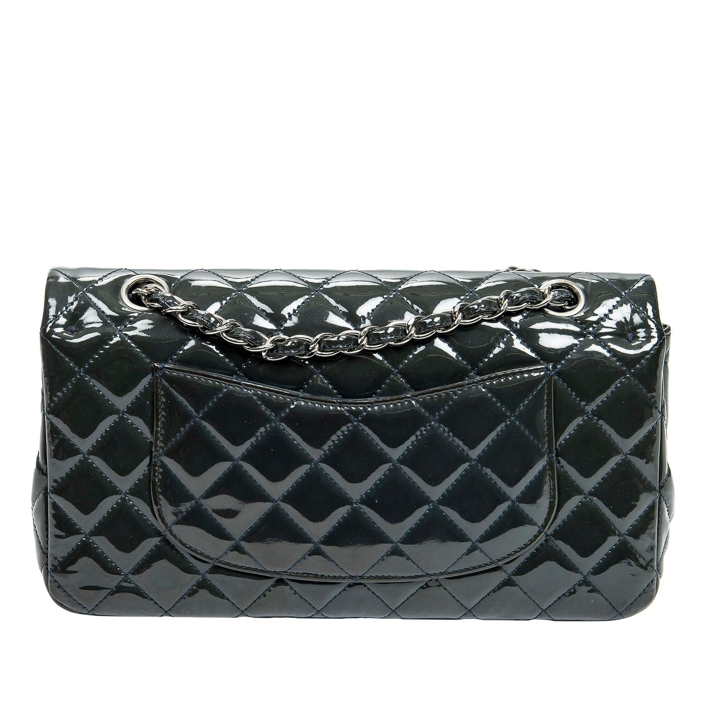 Chanel Medium Classic Patent Double Flap (SHG-hKrGfi)