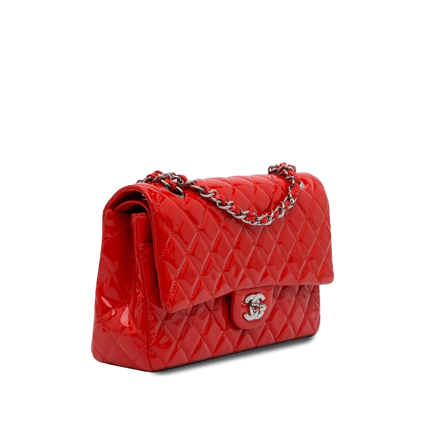 Chanel Medium Classic Patent Double Flap (SHG-TWeE6p)