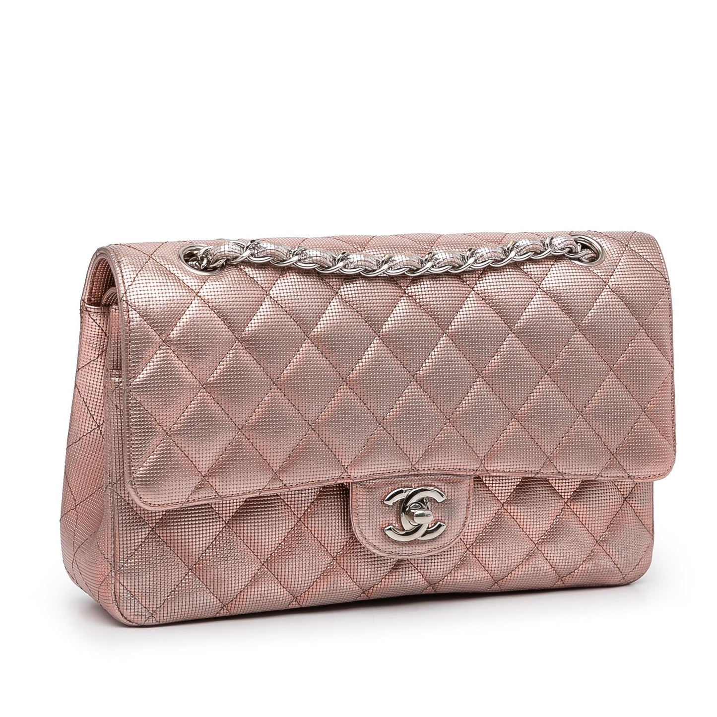 Chanel Medium Classic Pixel Effect Double Flap (SHG-0YL6Yz)