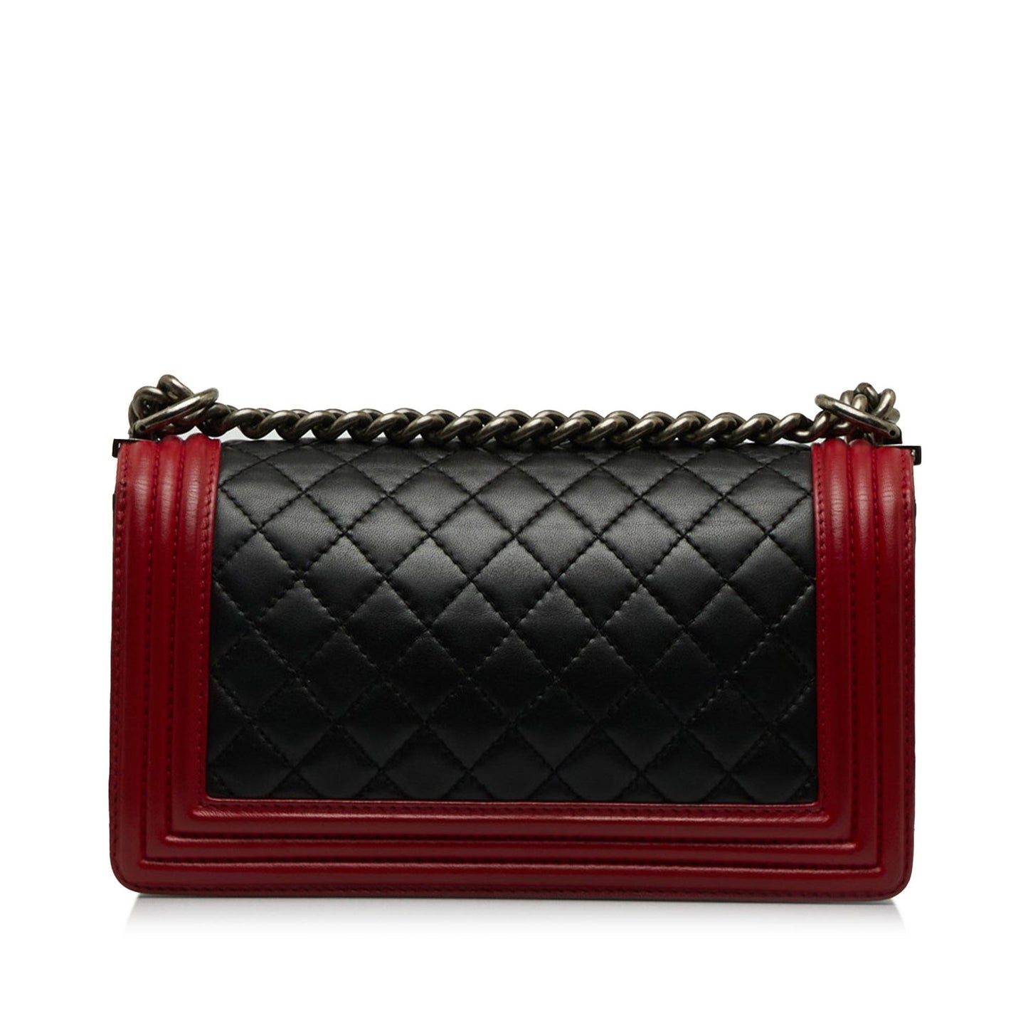 Chanel Medium Lambskin Boy Bicolor Flap Bag (SHG-rAk6LZ)