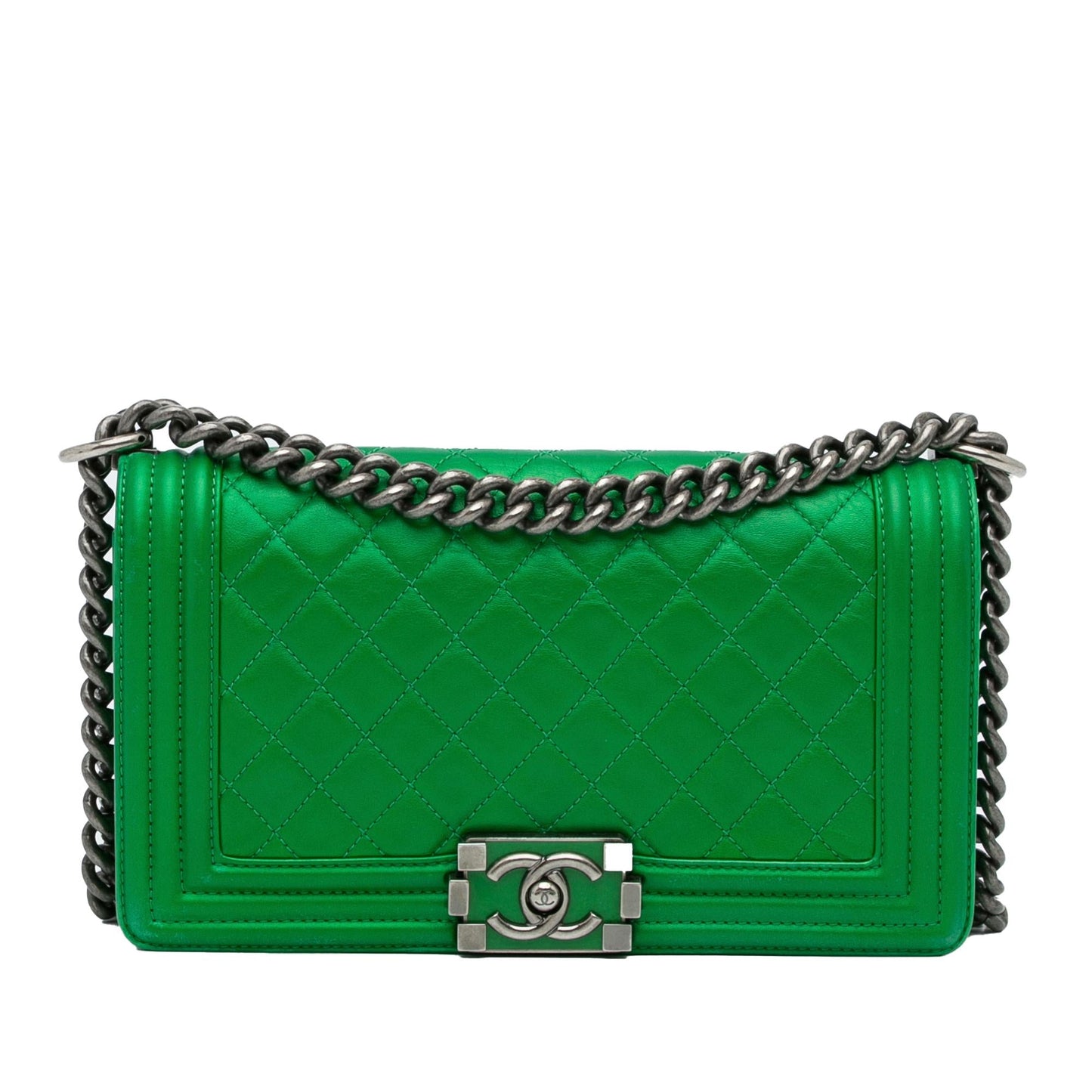 Chanel Medium Lambskin Boy Flap Bag (SHG-2AMOG1)