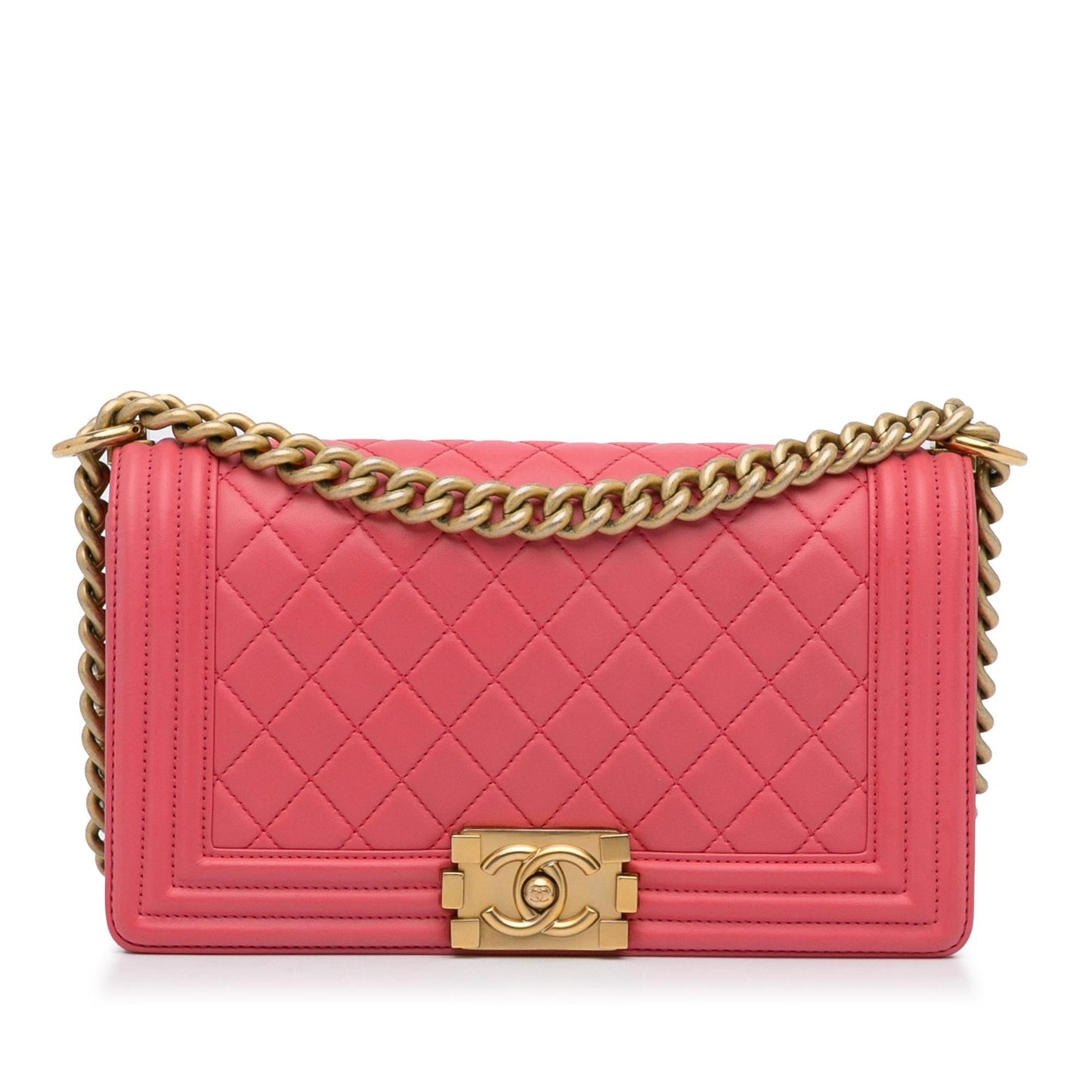 Chanel Medium Lambskin Boy Flap Bag (SHG-5TRcJM)