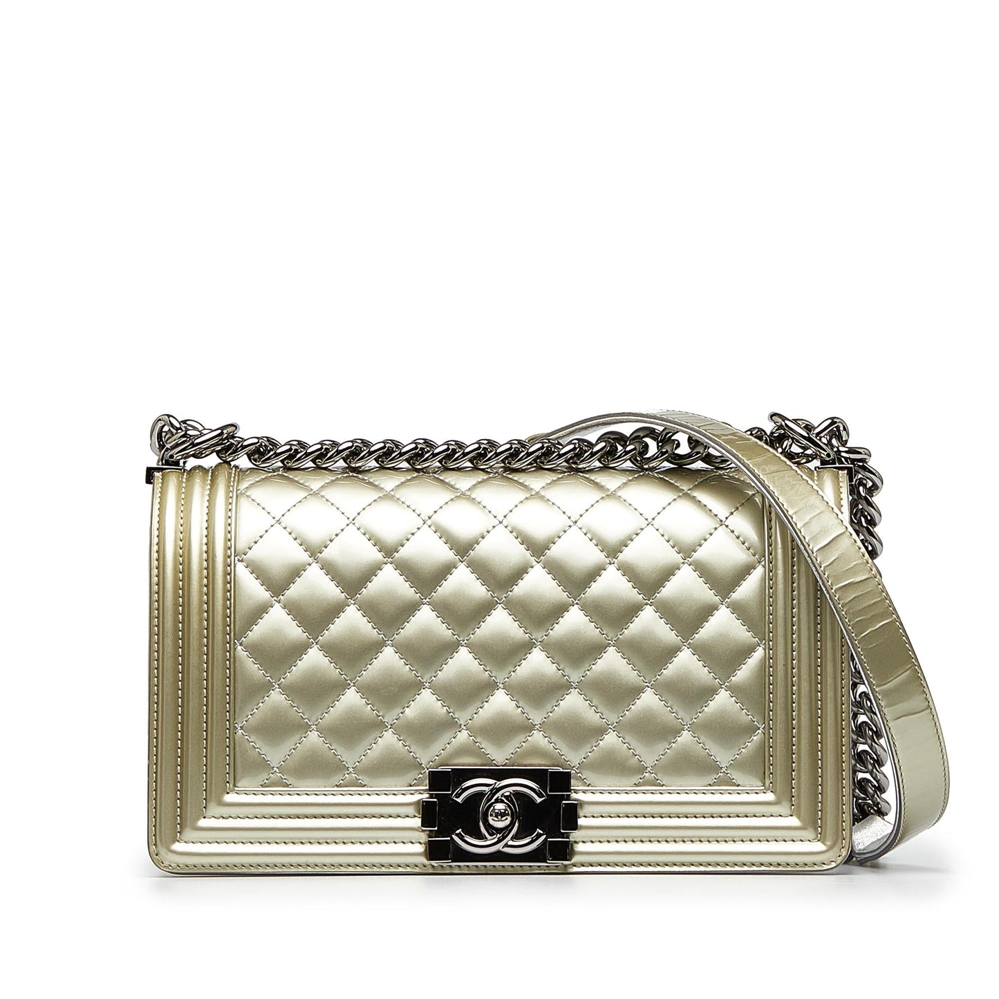 Chanel Medium Matelasse Bicolor Boy Flap (SHG-DtcdBd)