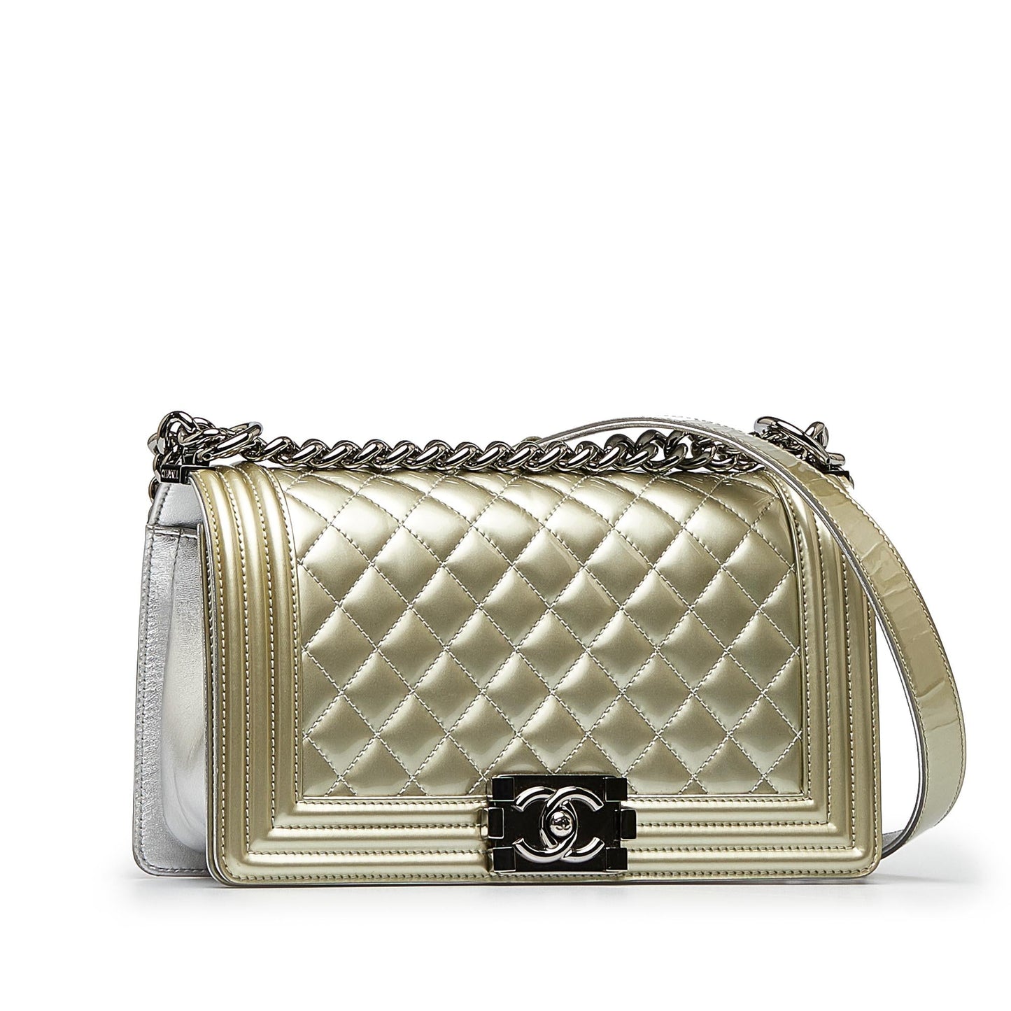 Chanel Medium Matelasse Bicolor Boy Flap (SHG-DtcdBd)