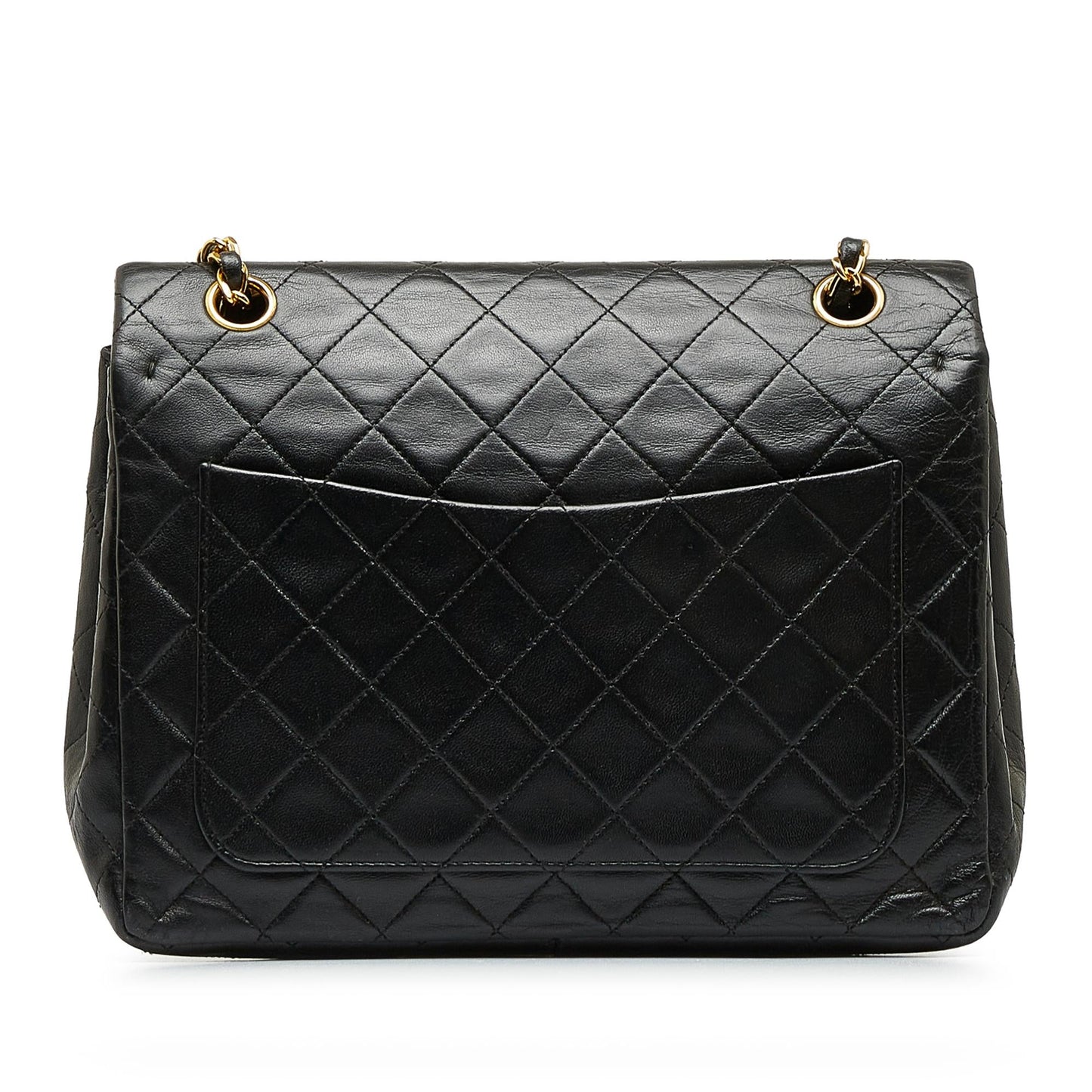 Chanel Medium Tall Classic Lambskin Double Flap (SHG-N2XA7B)