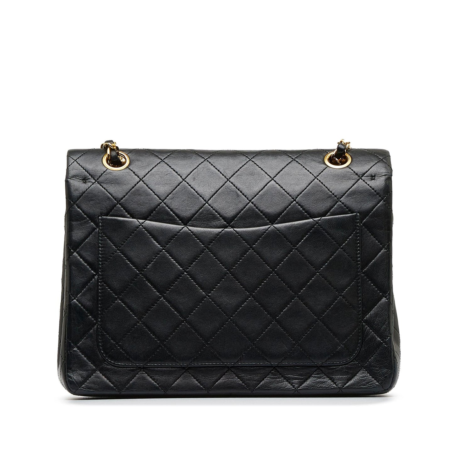 Chanel Medium Tall Classic Lambskin Double Flap (SHG-noIwy5)