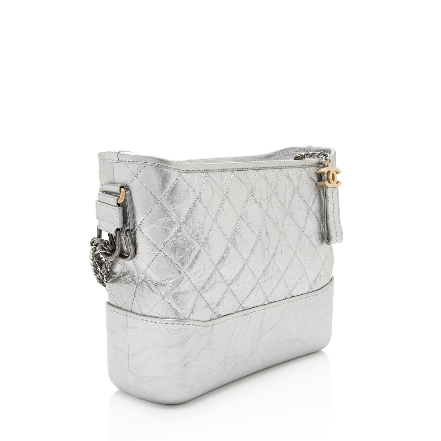 Chanel Metallic Aged Calfskin Gabrielle Medium Hobo (SHF-RJhsNR)