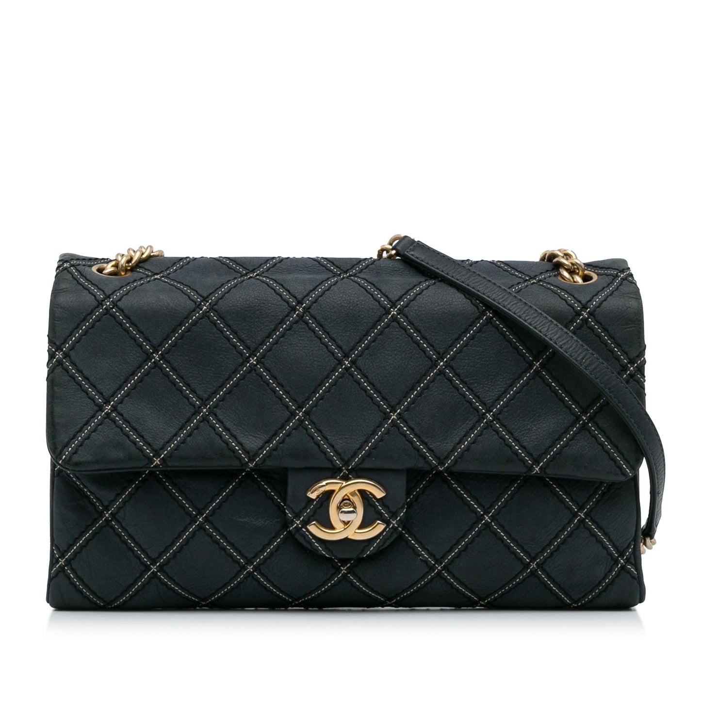Chanel Metallic Stitch Flap (SHG-wBAD6E)