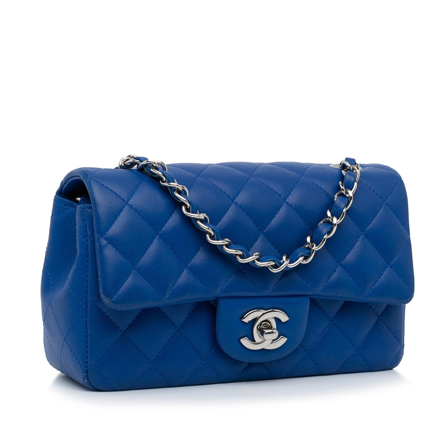 Chanel Mini Classic Lambskin Rectangular Single Flap (SHG-4XnLol)