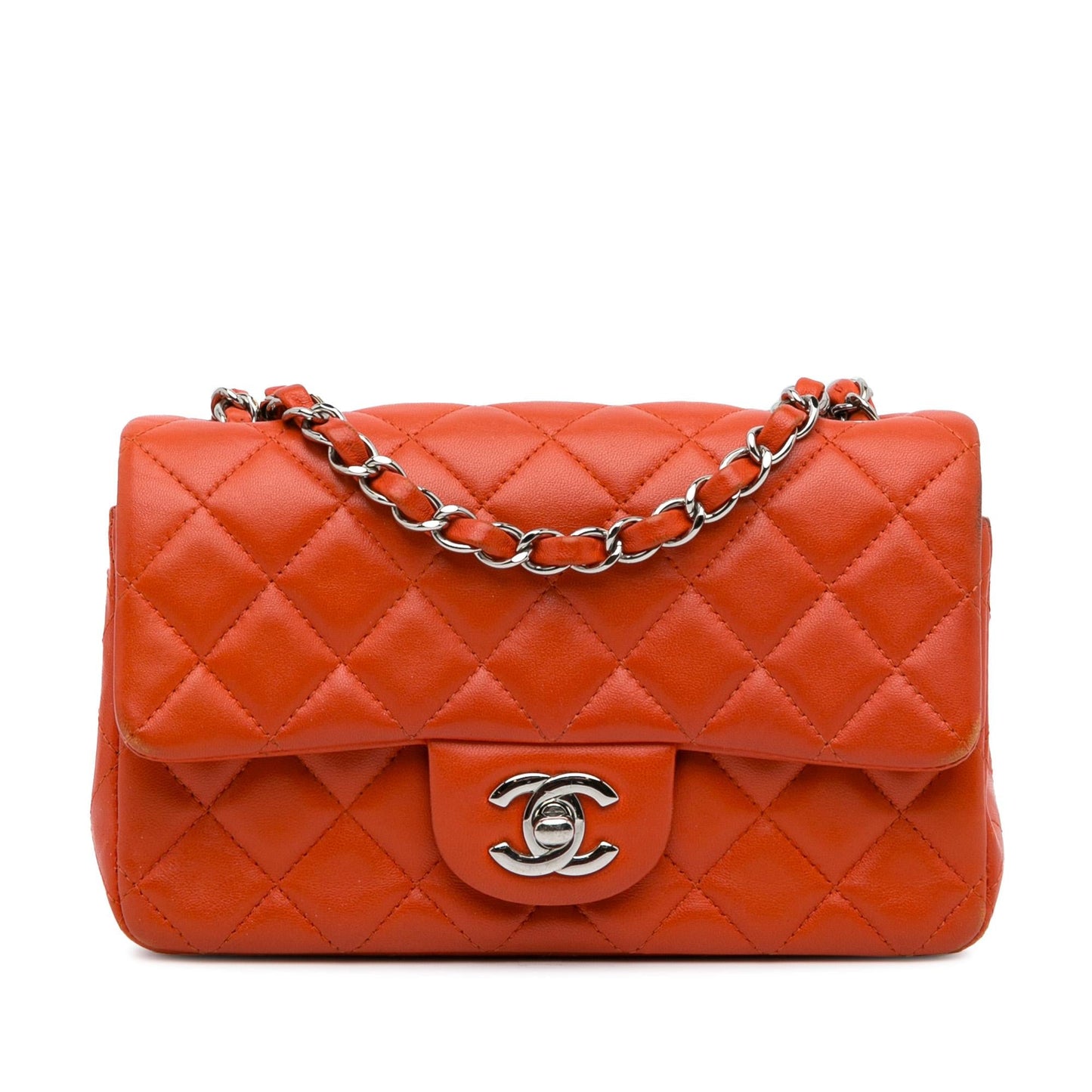 Chanel Mini Classic Lambskin Rectangular Single Flap (SHG-HISR5u)