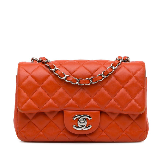 Chanel Mini Classic Lambskin Rectangular Single Flap (SHG-HISR5u)