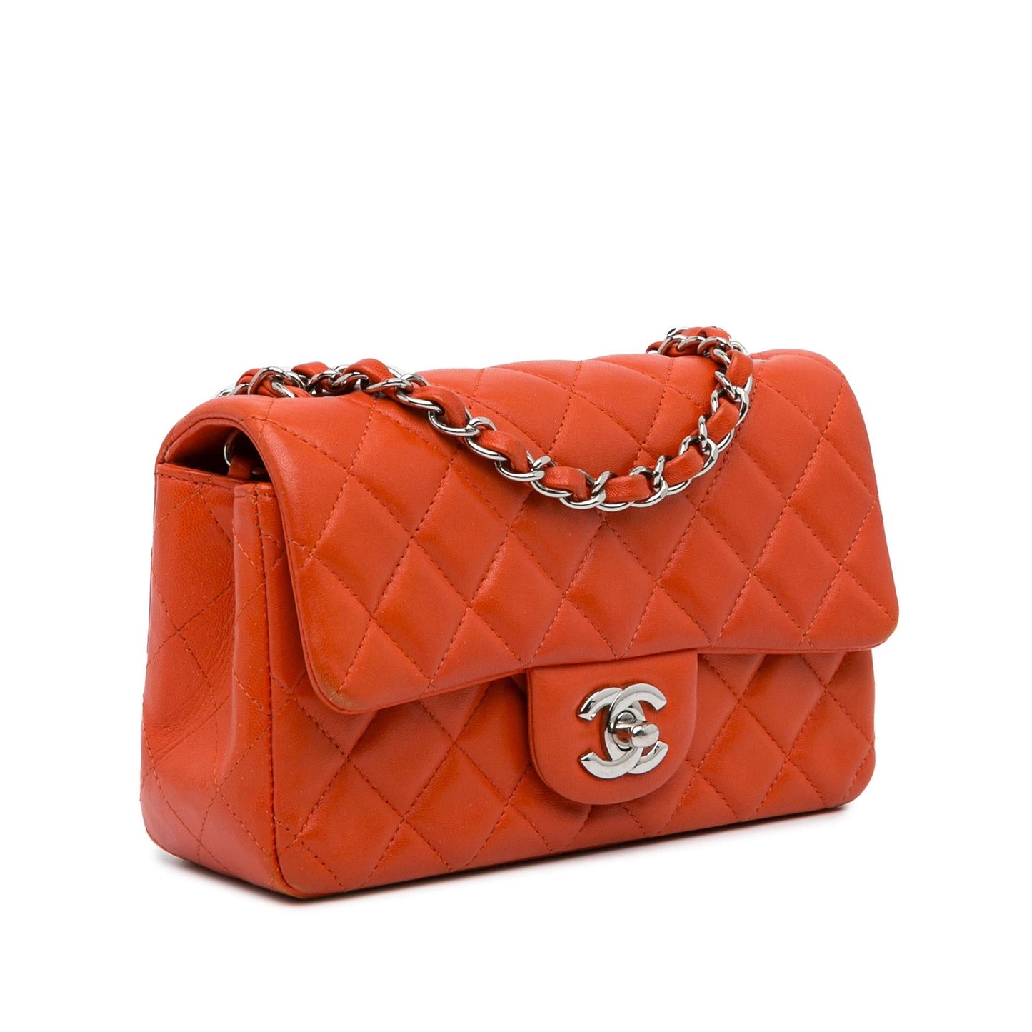 Chanel Mini Classic Lambskin Rectangular Single Flap (SHG-HISR5u)