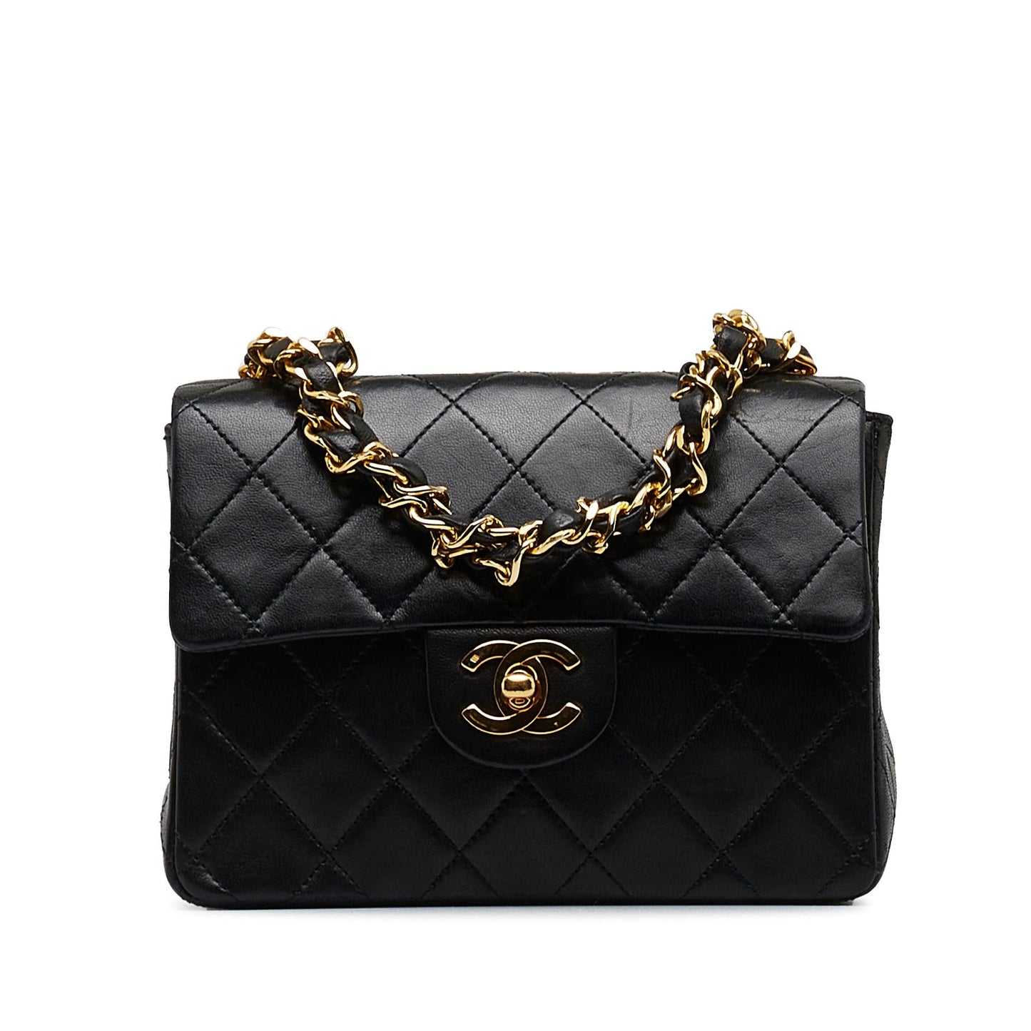 Chanel Mini Classic Lambskin Square Flap (SHG-lnKMMQ)