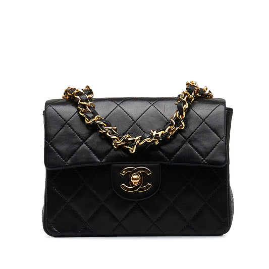Chanel Mini Classic Lambskin Square Flap (SHG-lnKMMQ)