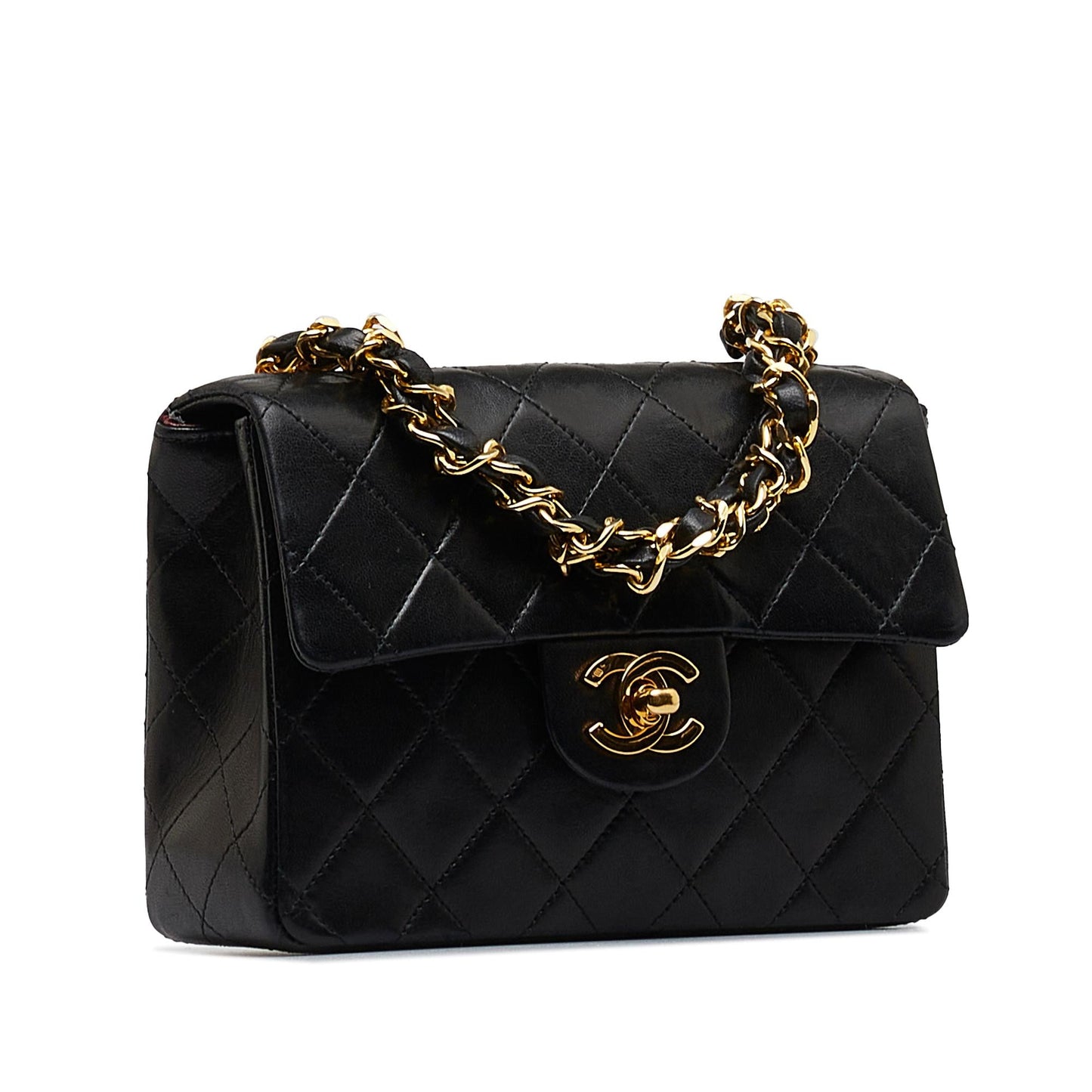 Chanel Mini Classic Lambskin Square Flap (SHG-lnKMMQ)