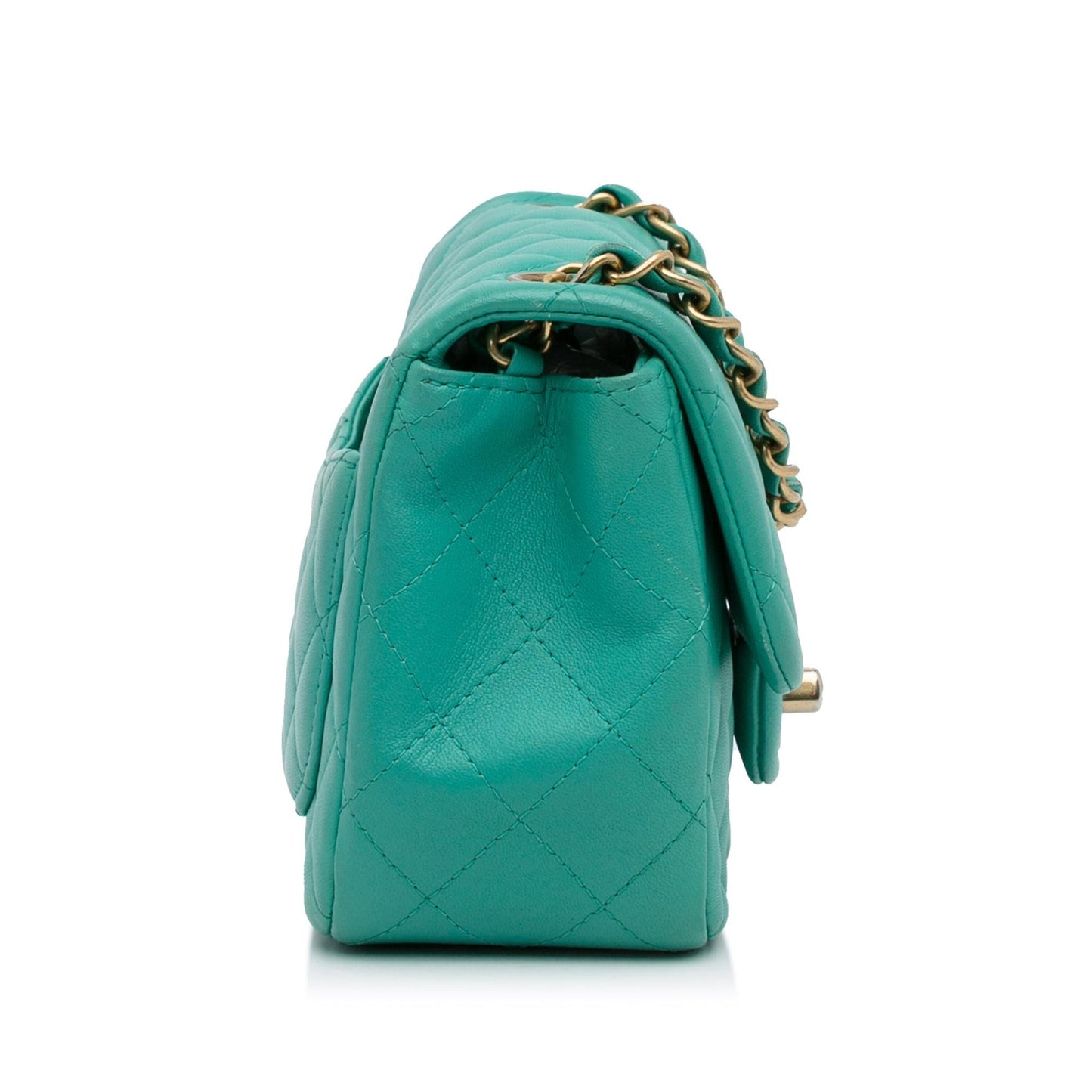 Chanel Mini Classic Square Lambskin Single Flap Bag (SHG-oxXAOp)