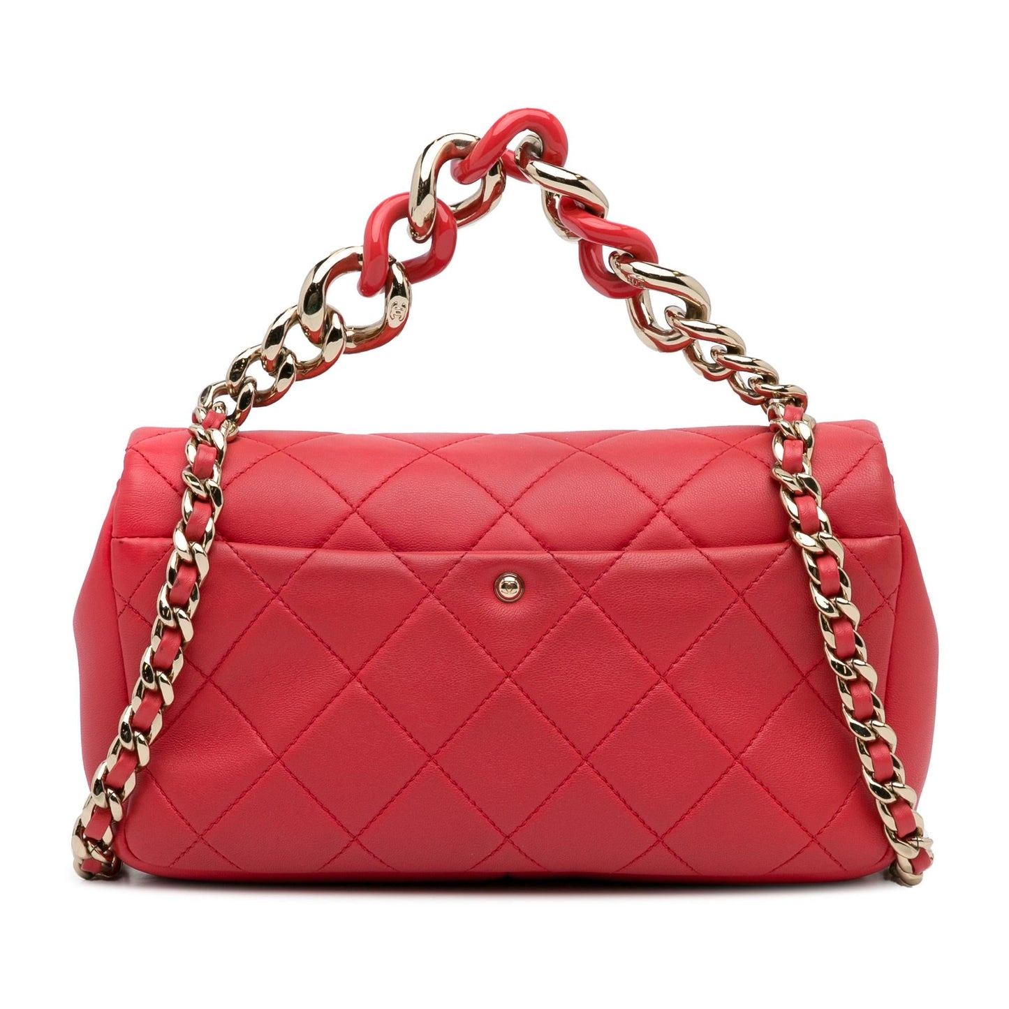 Chanel Mini Lambskin Elegant Chain Single Flap (SHG-RMZYZO)