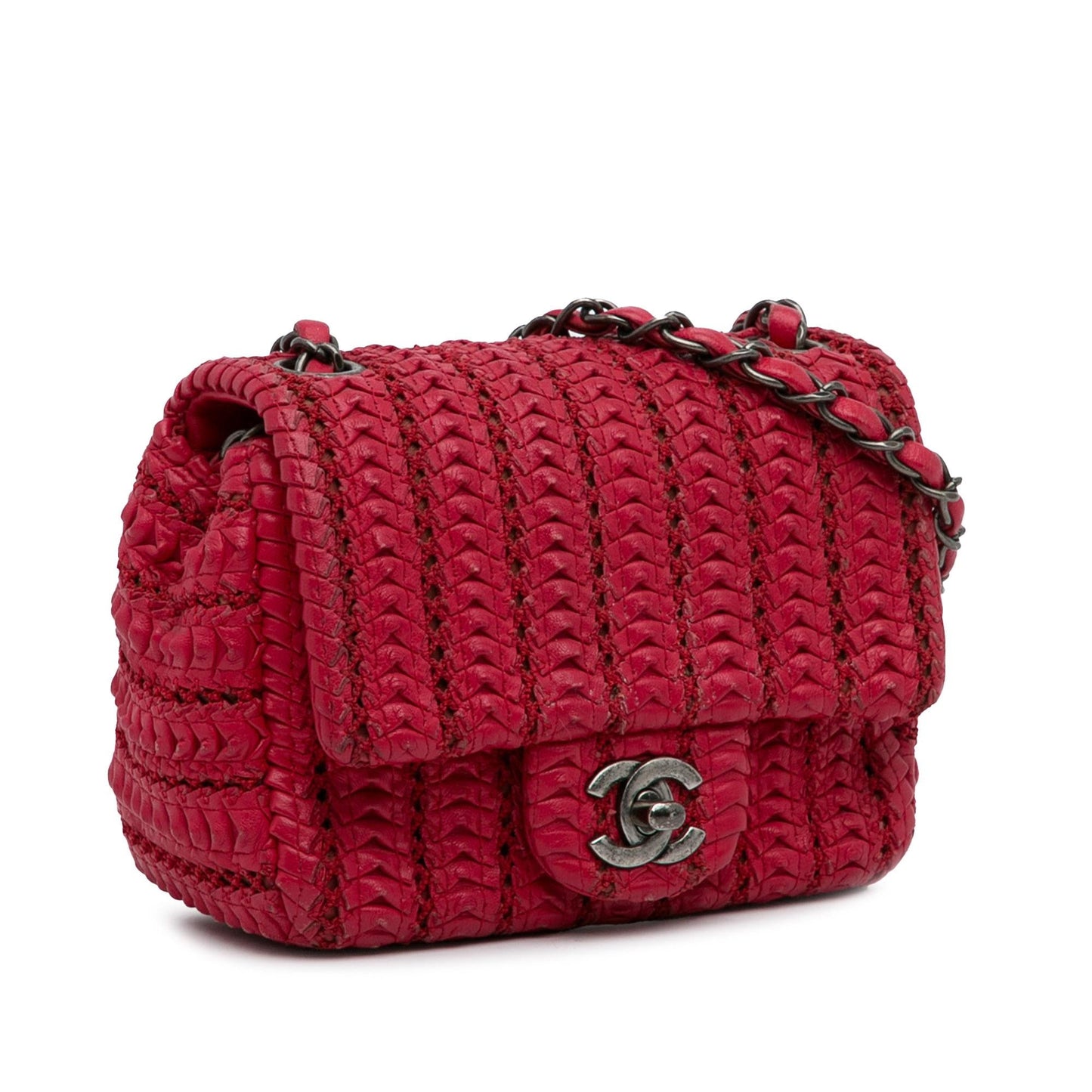 Chanel Mini Paris Seoul Crochet Lambskin Flap Bag (SHG-BZAEw8)