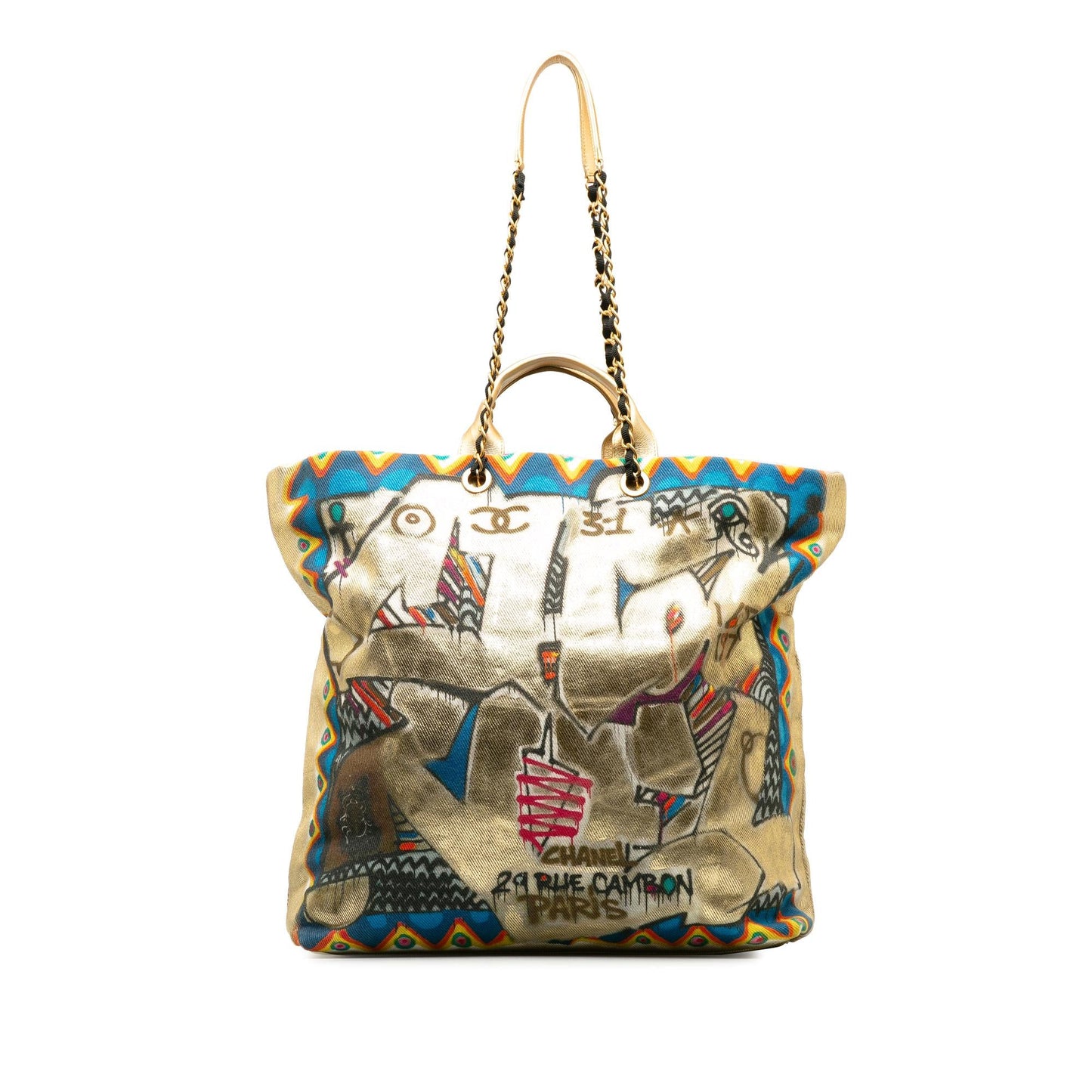 Chanel Paris New York Street Spirit Satchel (SHG-0eglMq)