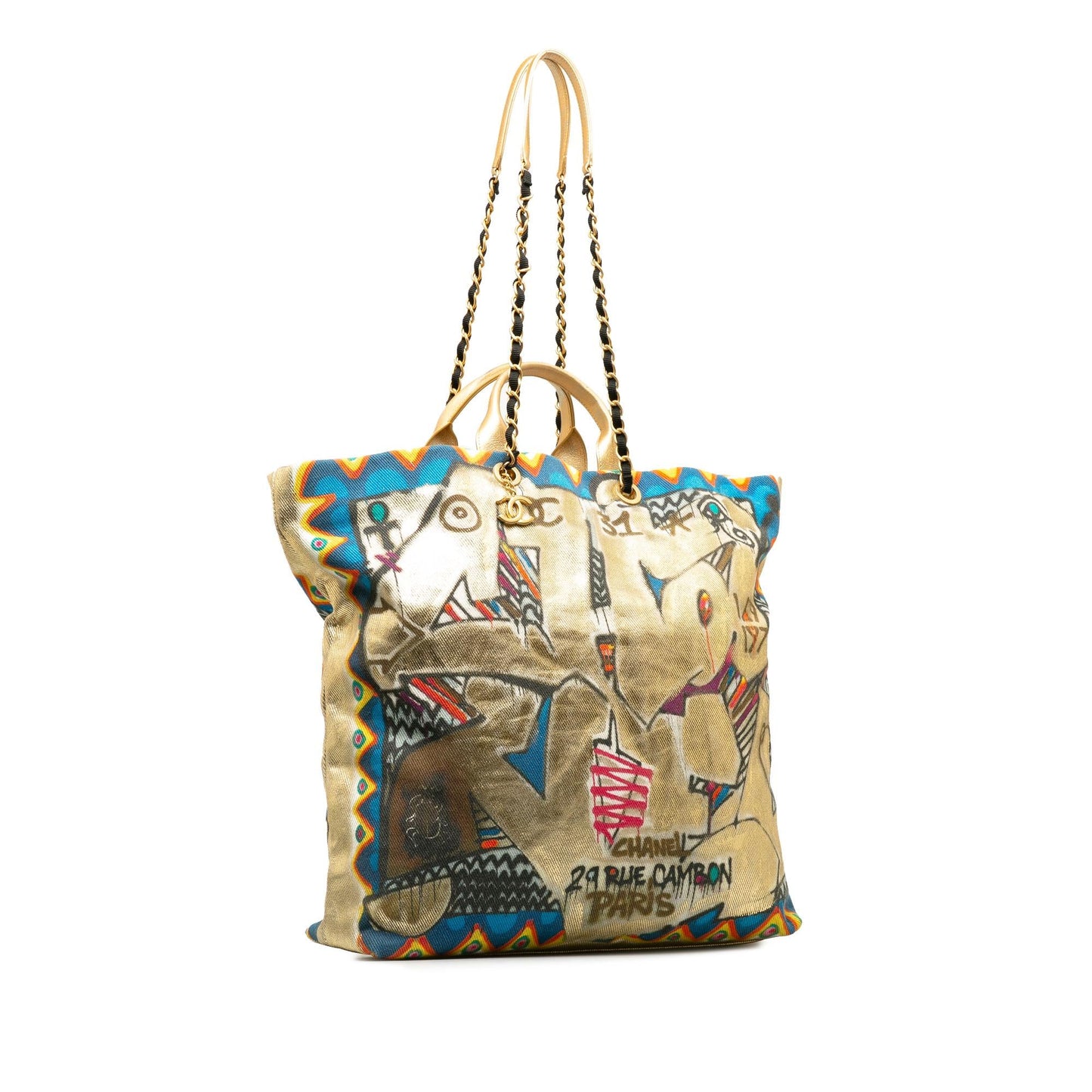 Chanel Paris New York Street Spirit Satchel (SHG-0eglMq)