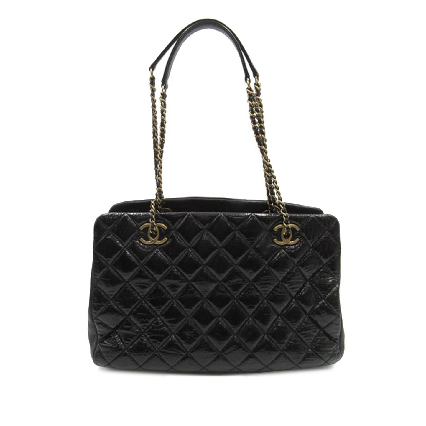 Chanel Patent Goatskin Paris Salzburg CC Eyelet Shoulder Bag (SHG-kMMOtX)