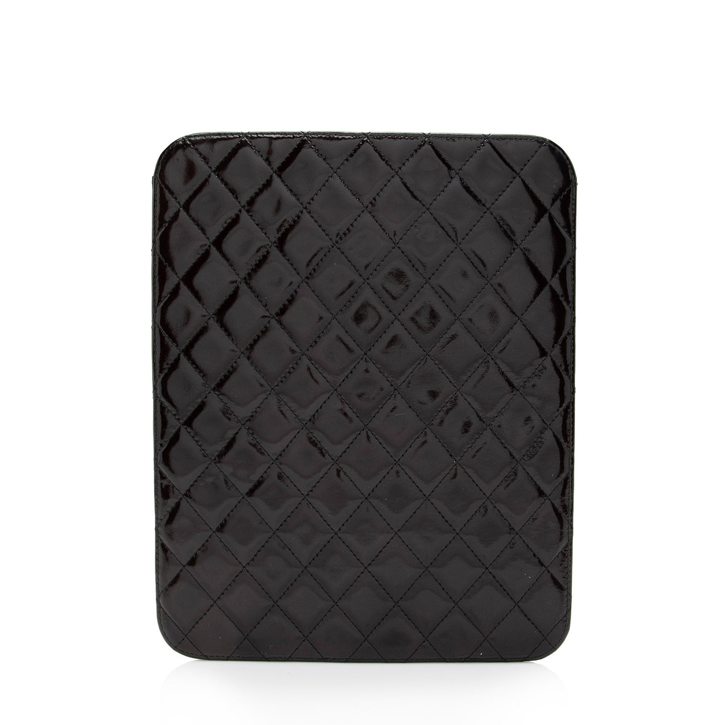Chanel Patent Leather CC Brilliant iPad Case (SHF-NuaWXc)