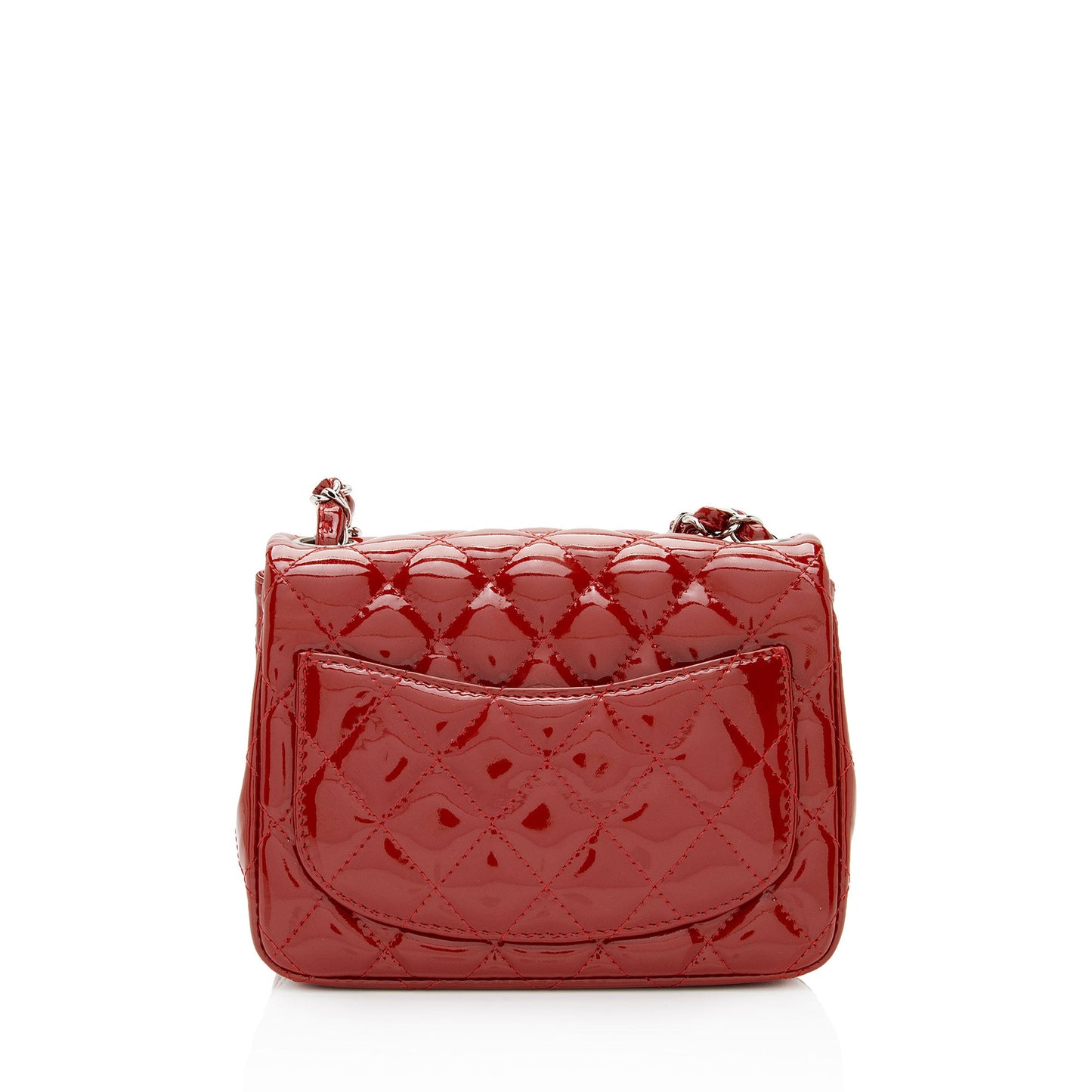 Chanel Patent Leather Classic Square Mini Flap Bag (SHF-XYG7aO)