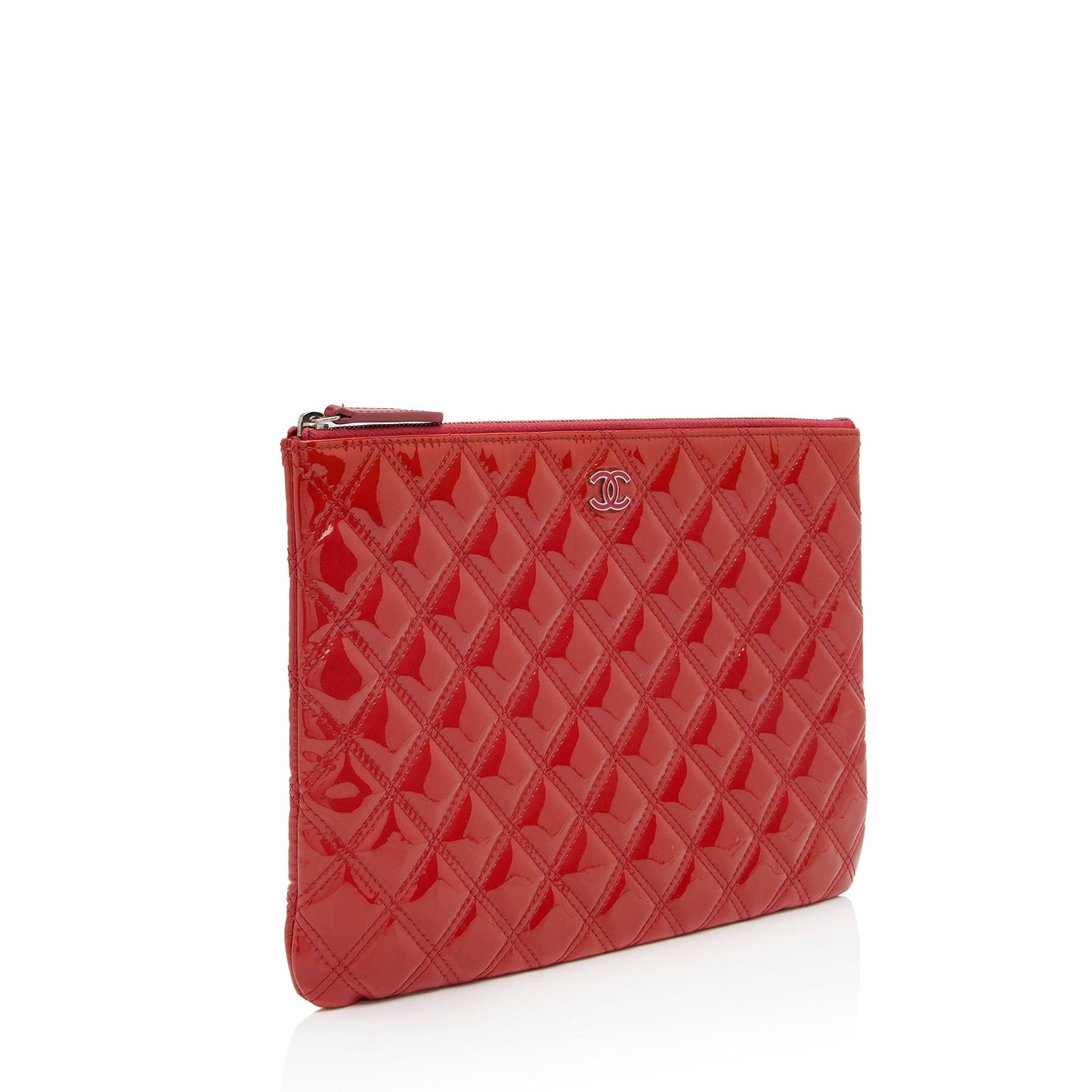 Chanel Patent Leather Medium O-Case (SHF-ZiSJ3V)