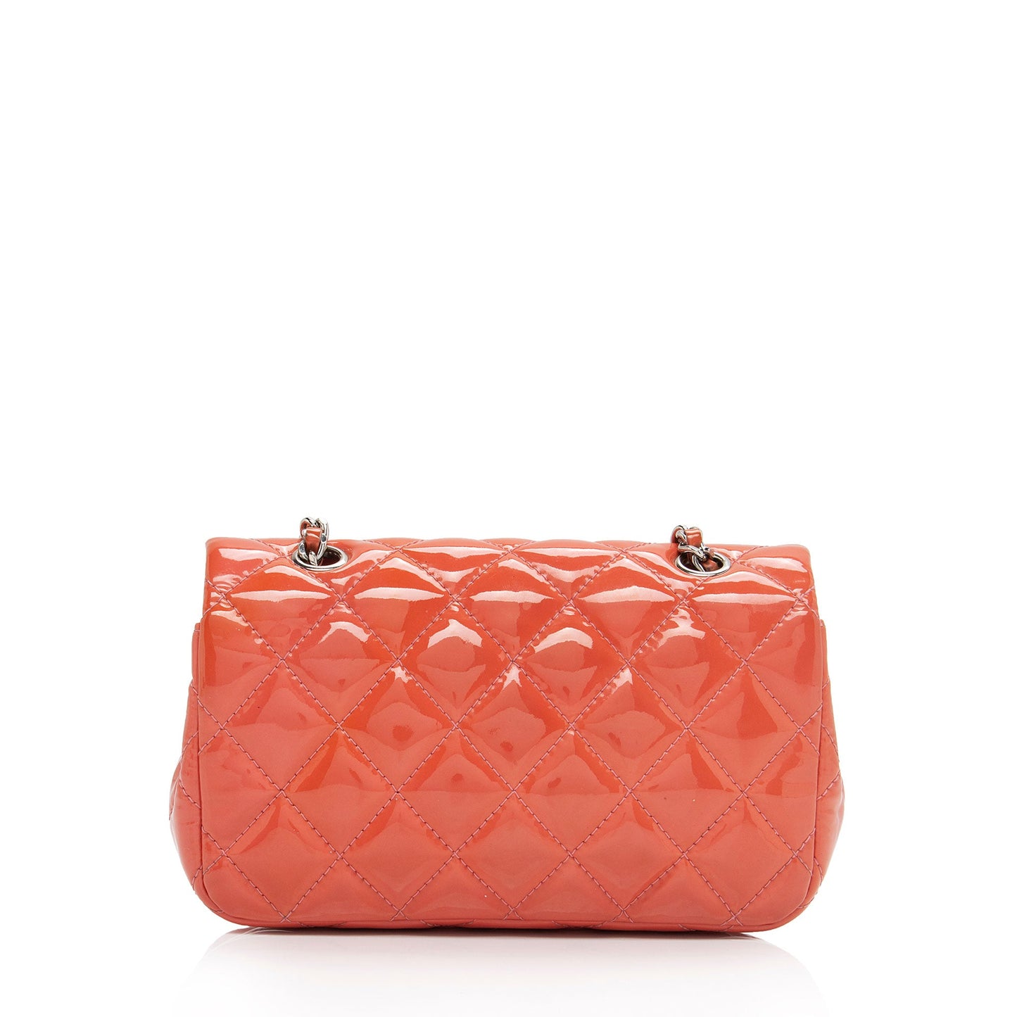 Chanel Patent Leather Rectangular Extra Mini Flap Bag (SHF-M8fPie)