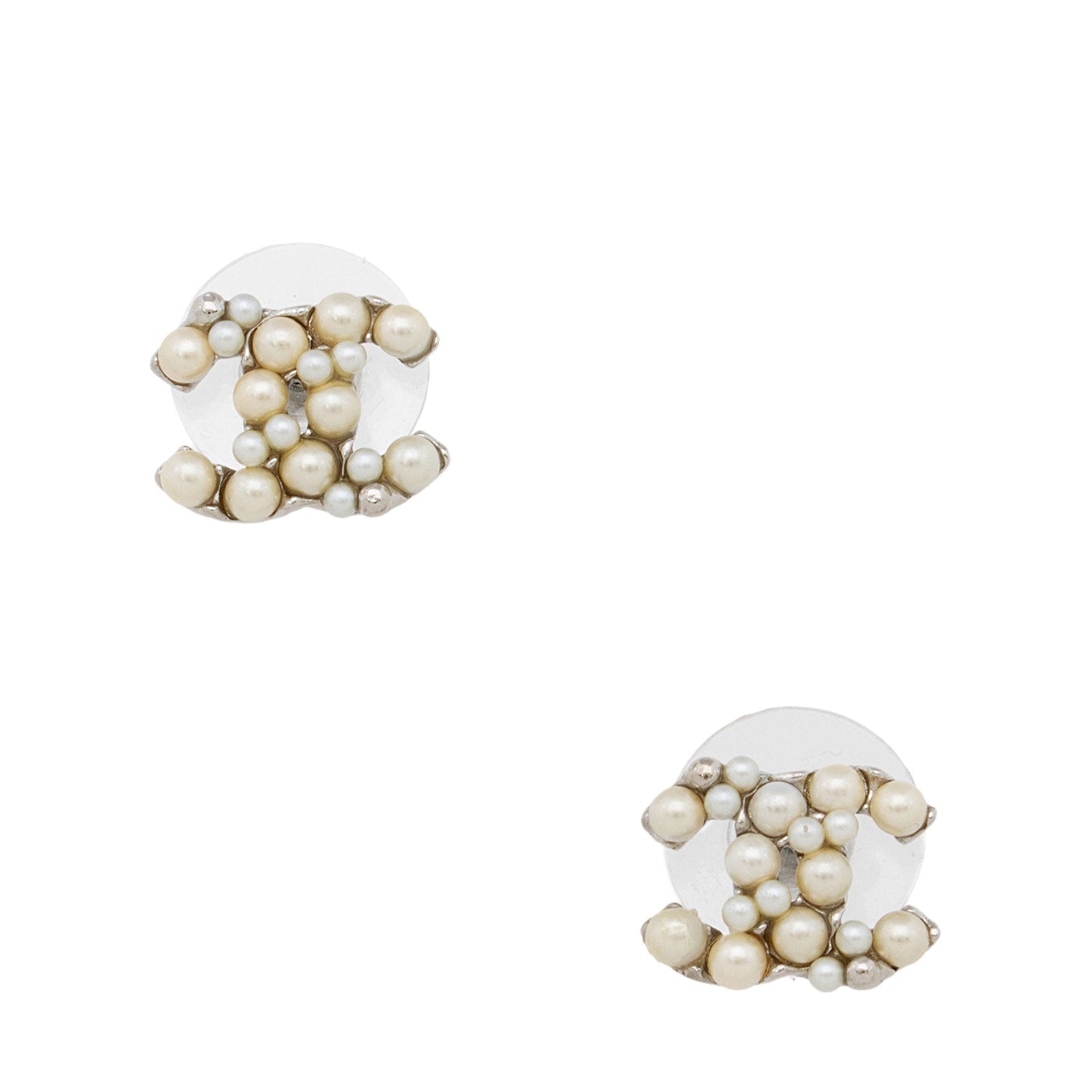 Chanel Pearl CC Mini Stud Earrings (SHF-jCWS3U)