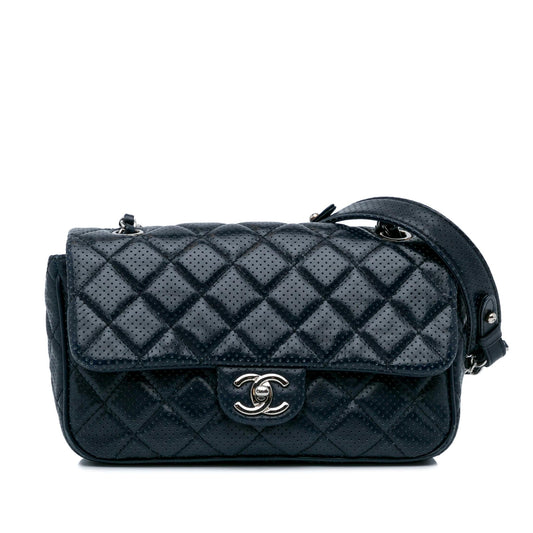 Chanel Perforated Classic Mini Rectangular Flap (SHG-NYfWbm)