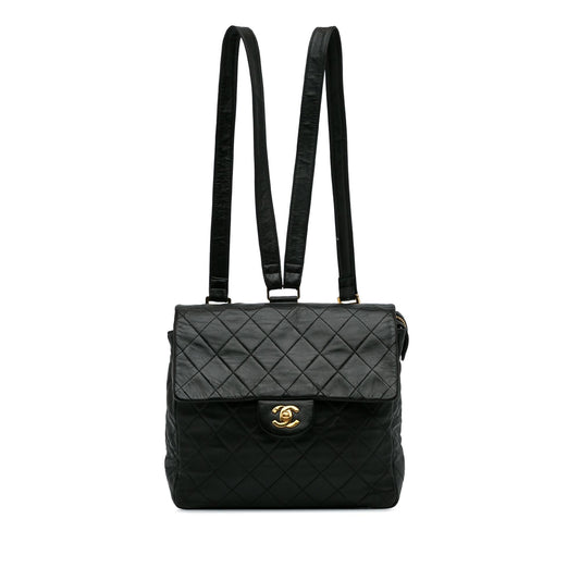 Chanel Quilted CC Flap Backpack (SHG-XI7DTD)