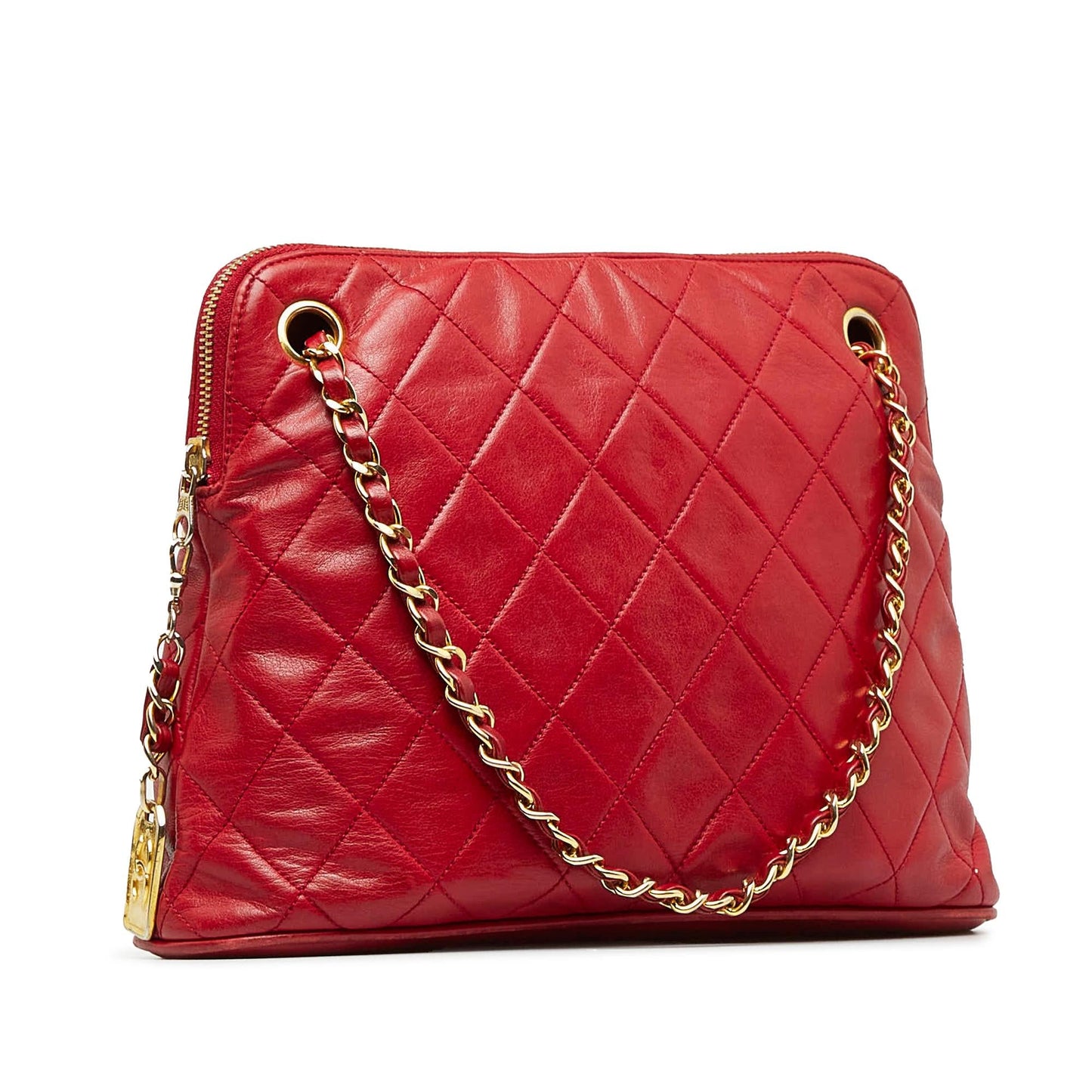 Chanel Quilted Lambskin Shoulder Bag (SHG-Qw6dWQ)