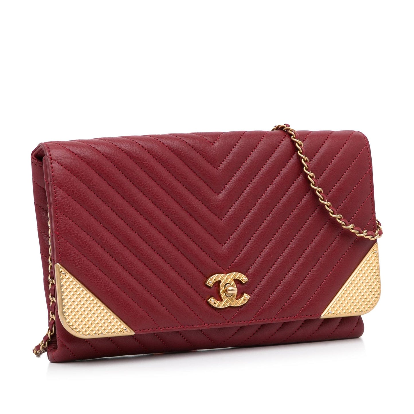 Chanel Rock Corner Chevron Flap Bag (SHG-xAzd8d)