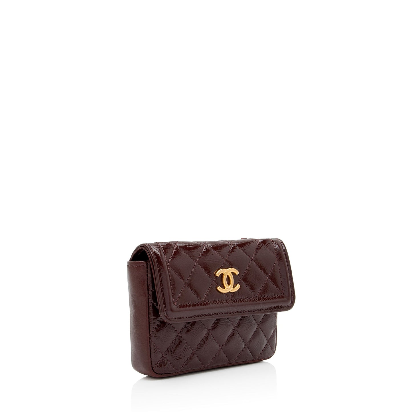 Chanel Shiny Aged Calfskin Flap Belt Bag (SHF-lqkDBp)