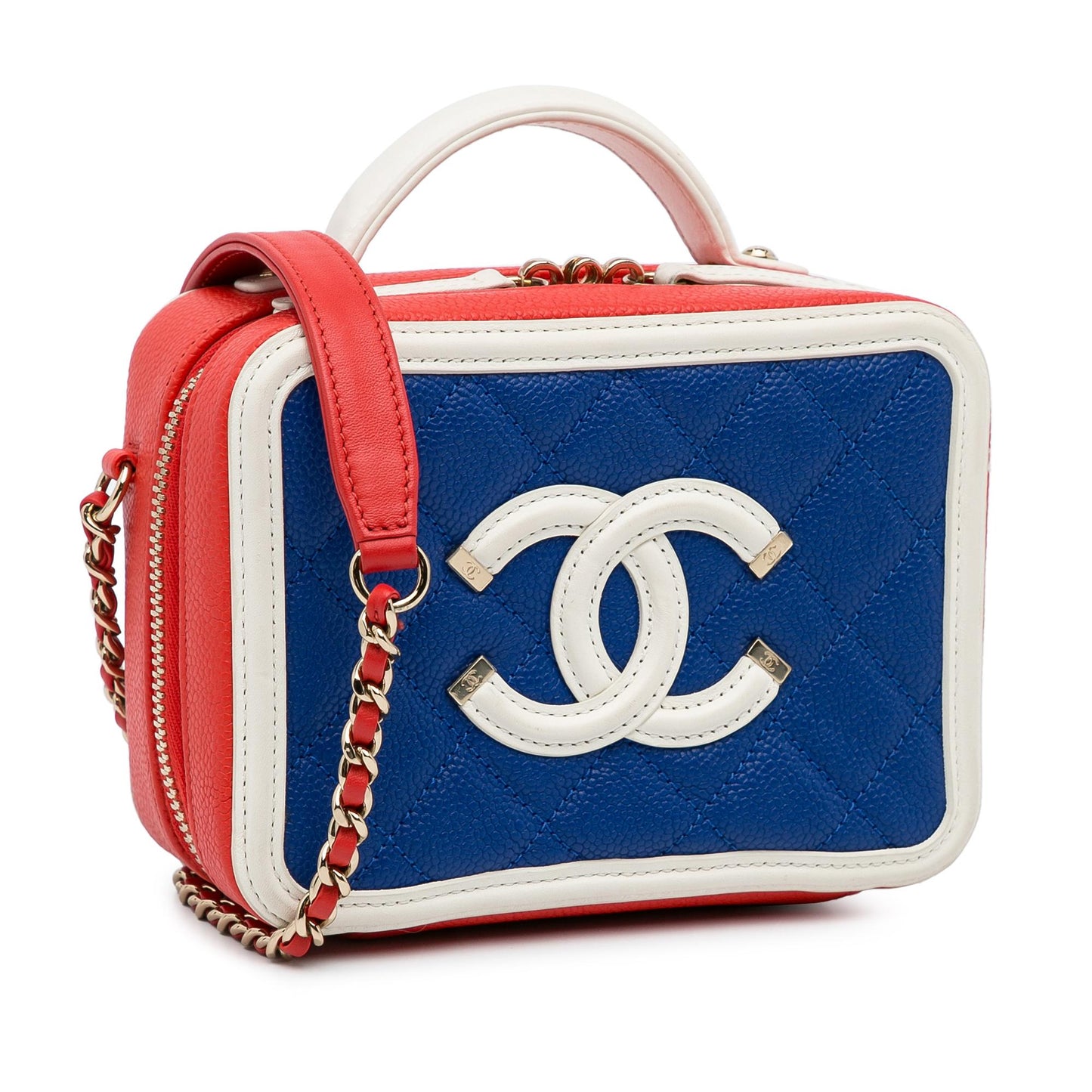 Chanel Small Caviar CC Filigree Vanity Bag (SHG-Drcmdn)