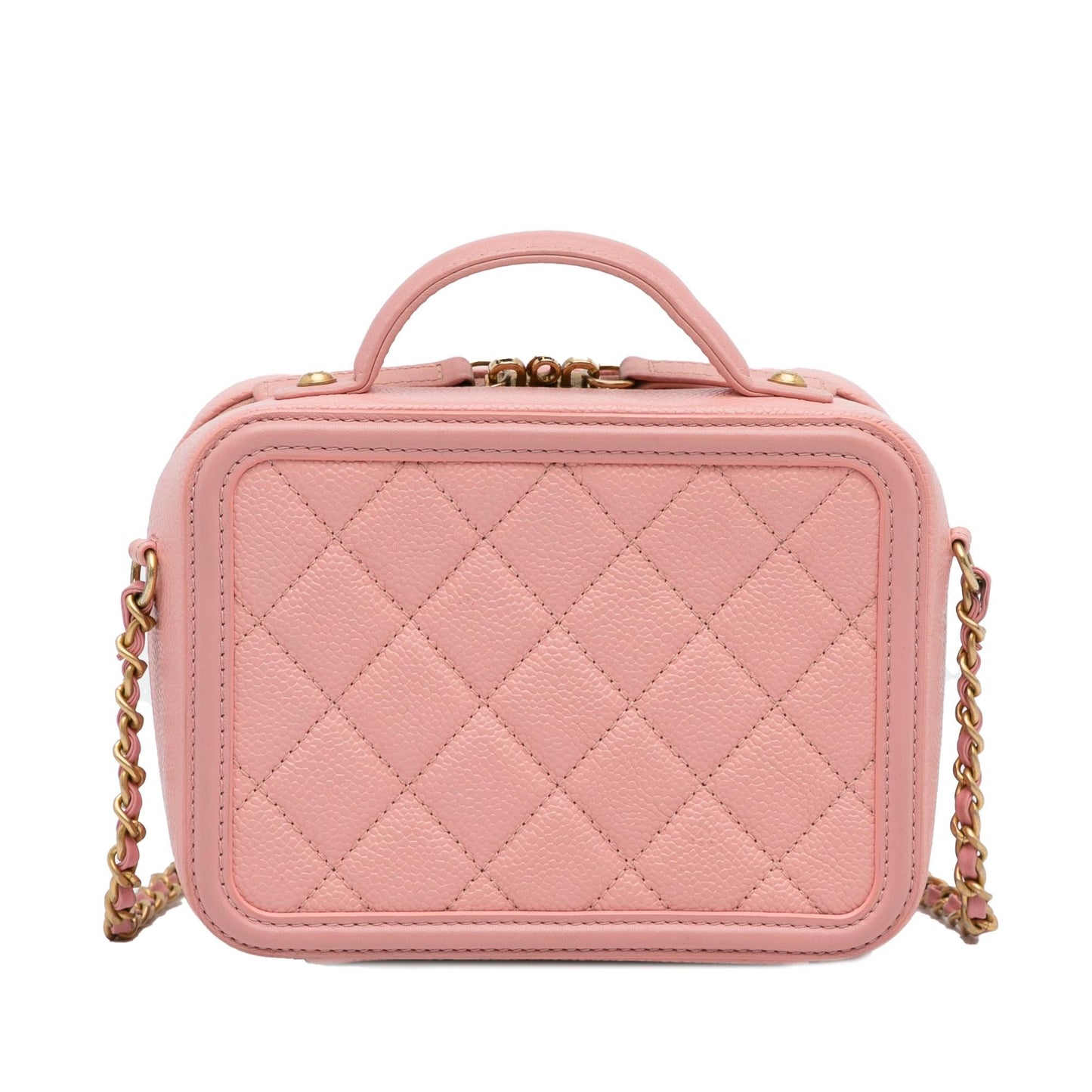 Chanel Small Caviar CC Filigree Vanity Bag (SHG-RkOLyj)