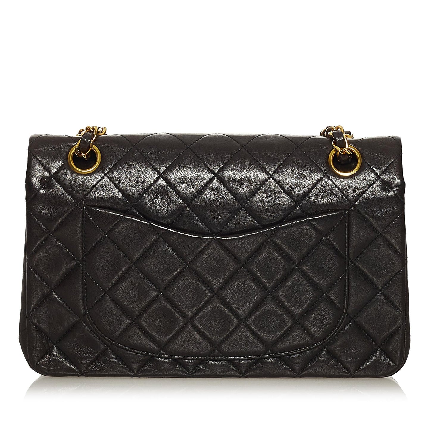 Chanel Small Classic Lambskin Double Flap (SHG-nL1eWl)