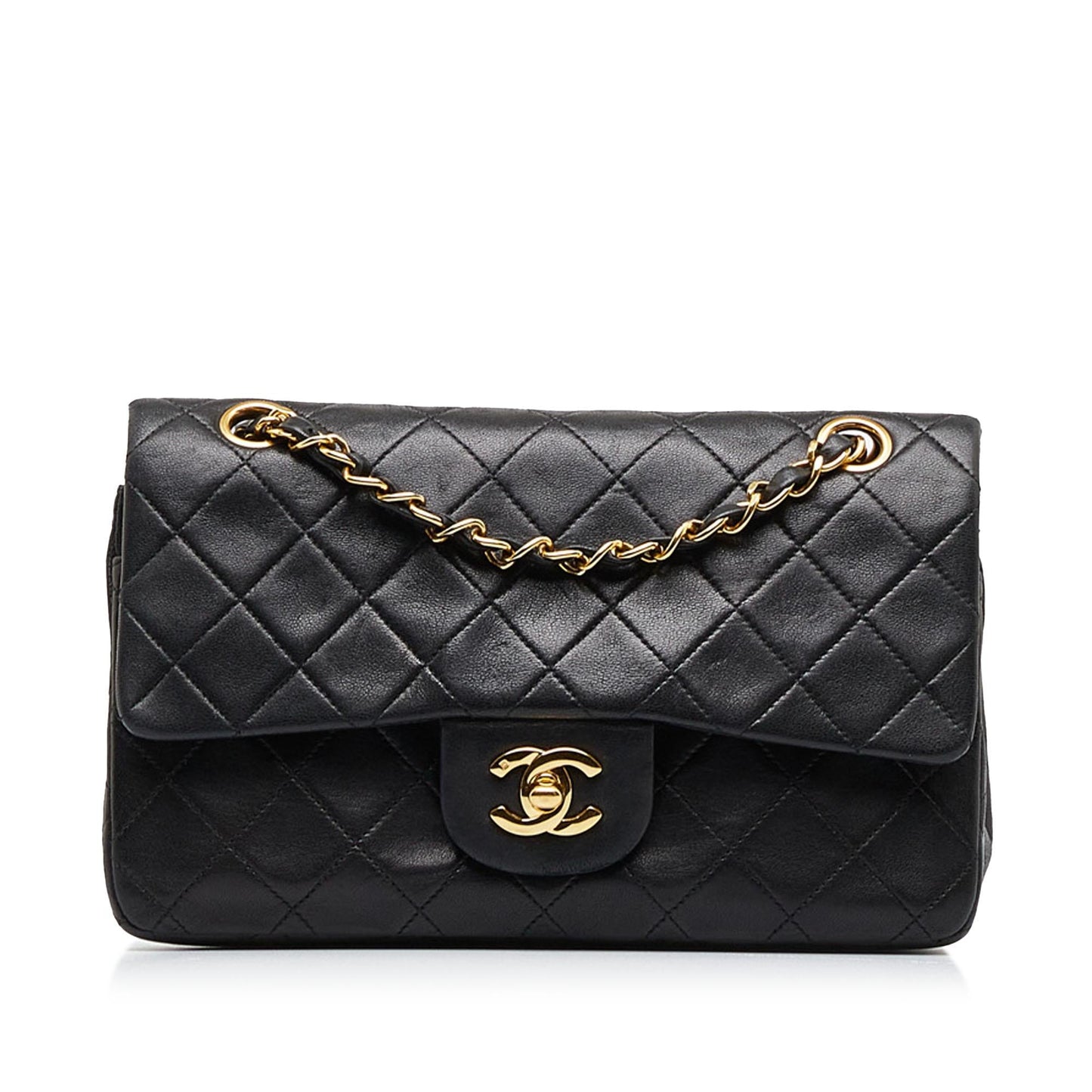Chanel Small Classic Lambskin Double Flap (SHG-EK8hG4)